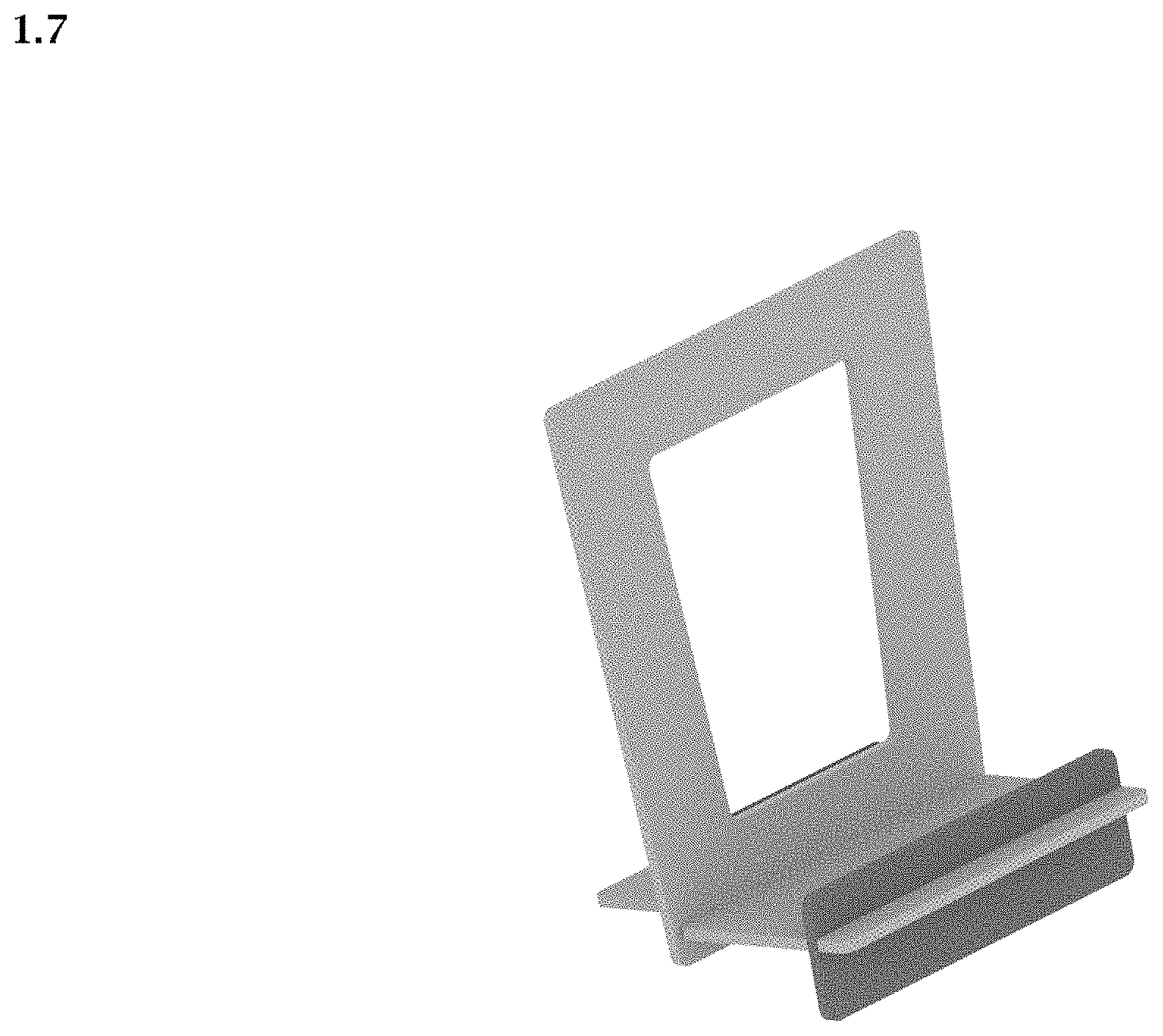 Patent USD1000150 Figure 7 – Display stand