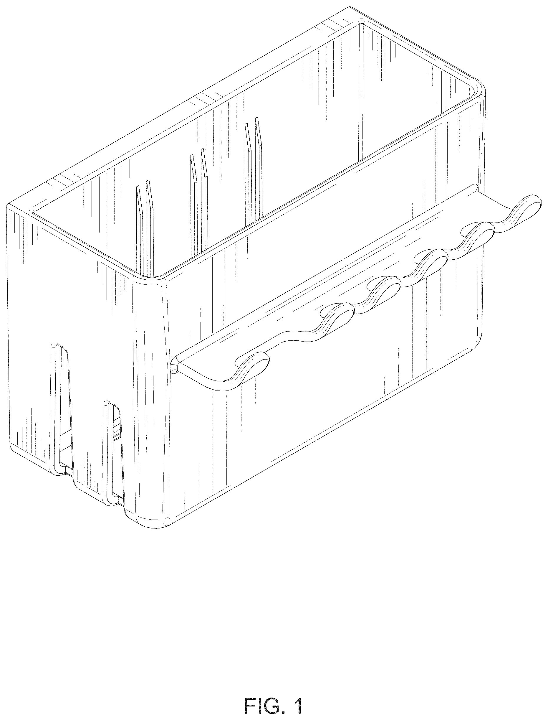 Patent USD1000154 Figure 1 – Toothbrush holder