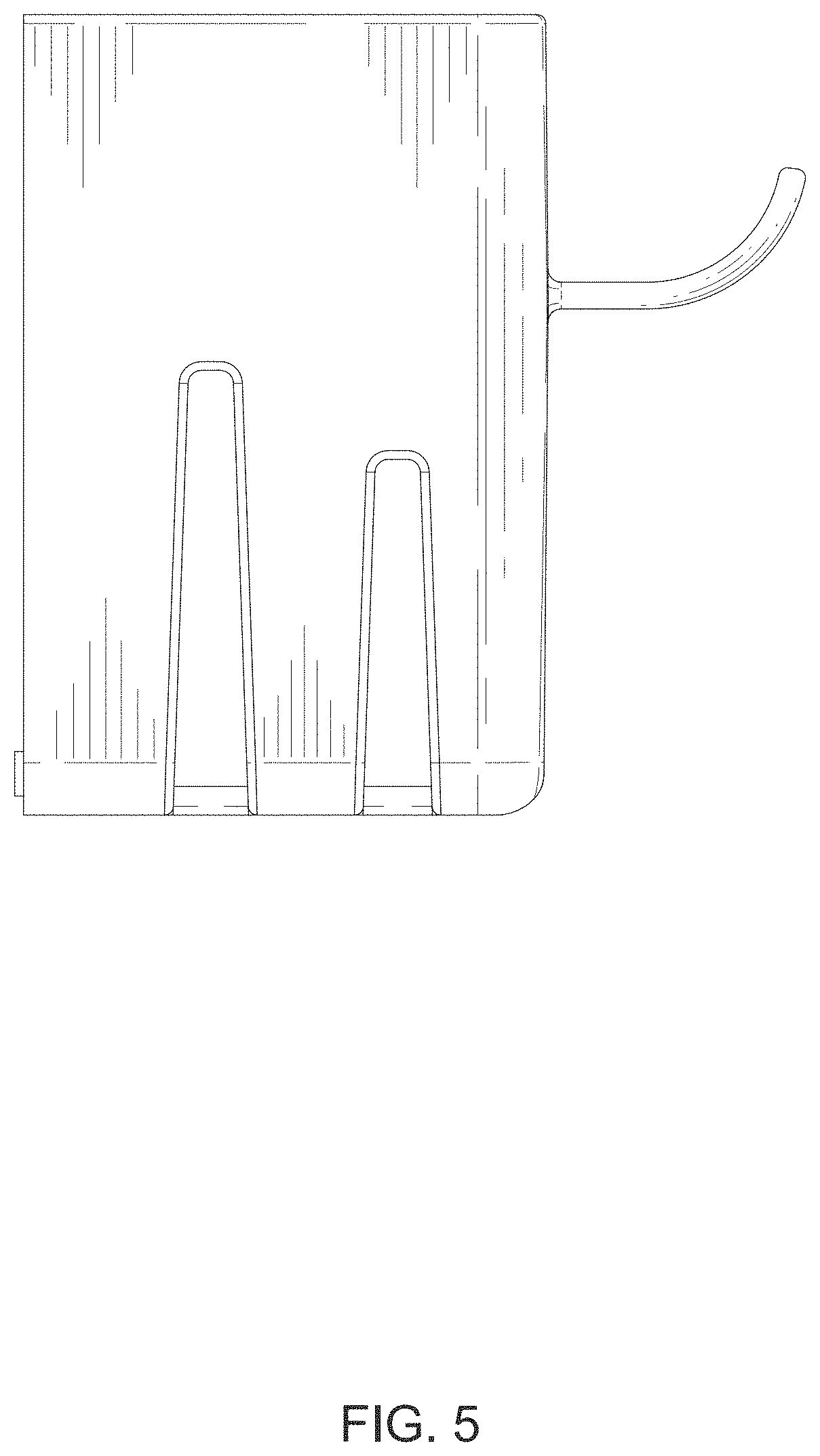 Patent USD1000154 Figure 5 – Toothbrush holder