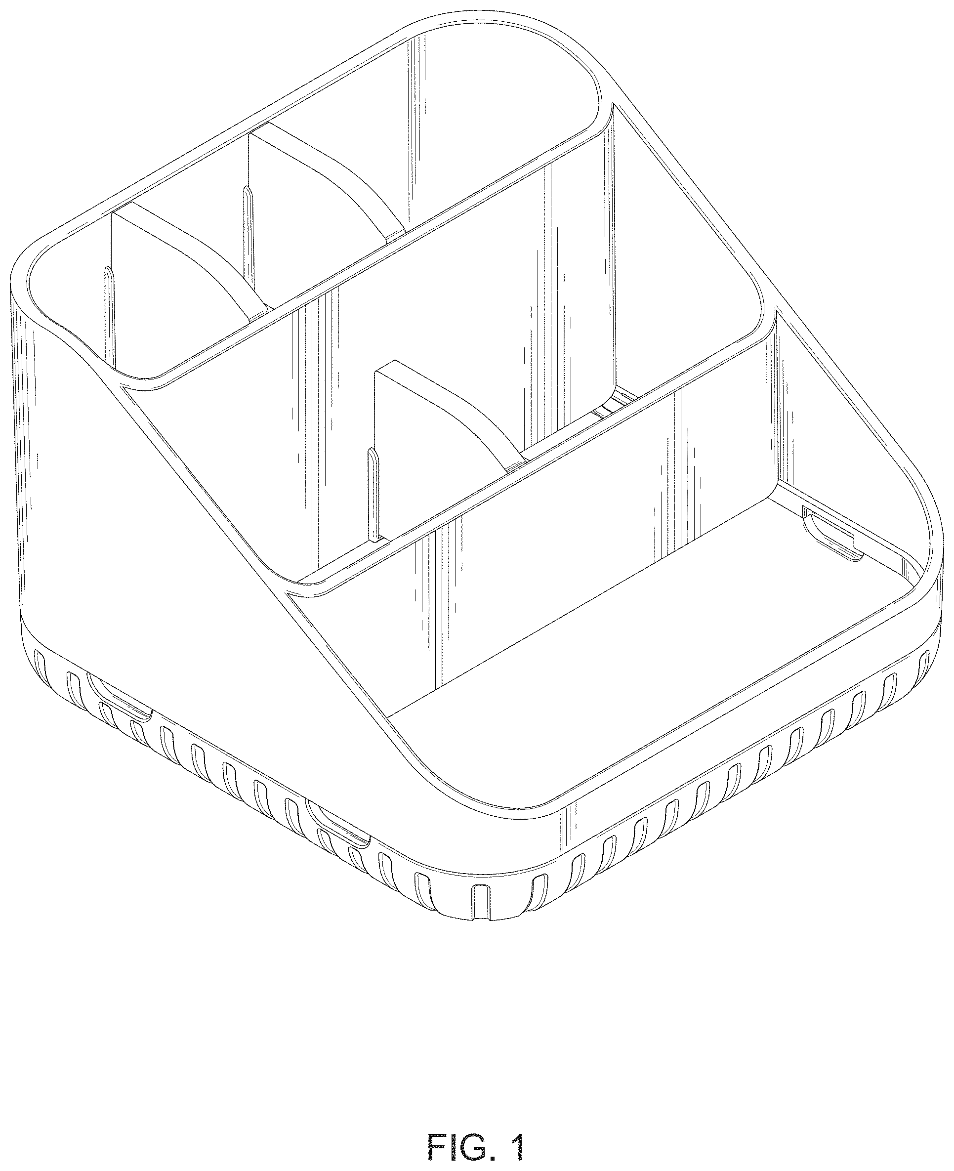 Patent USD1000155 Figure 1 – Toothbrush holder