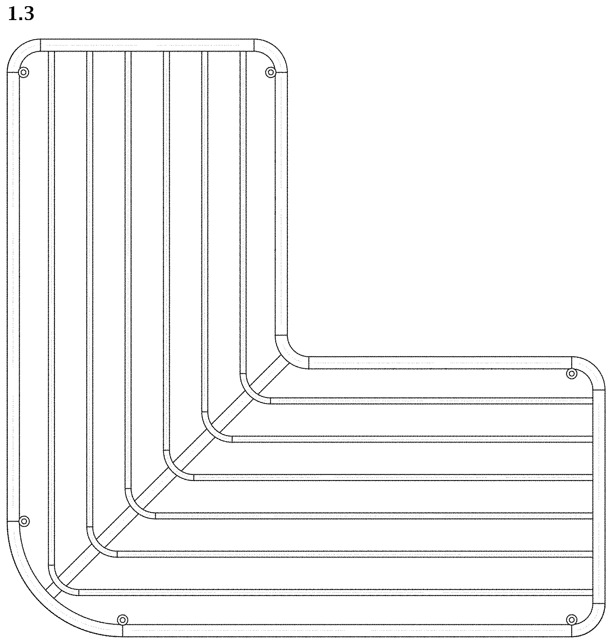Patent USD1000158 Figure 3 – Bathroom shelf