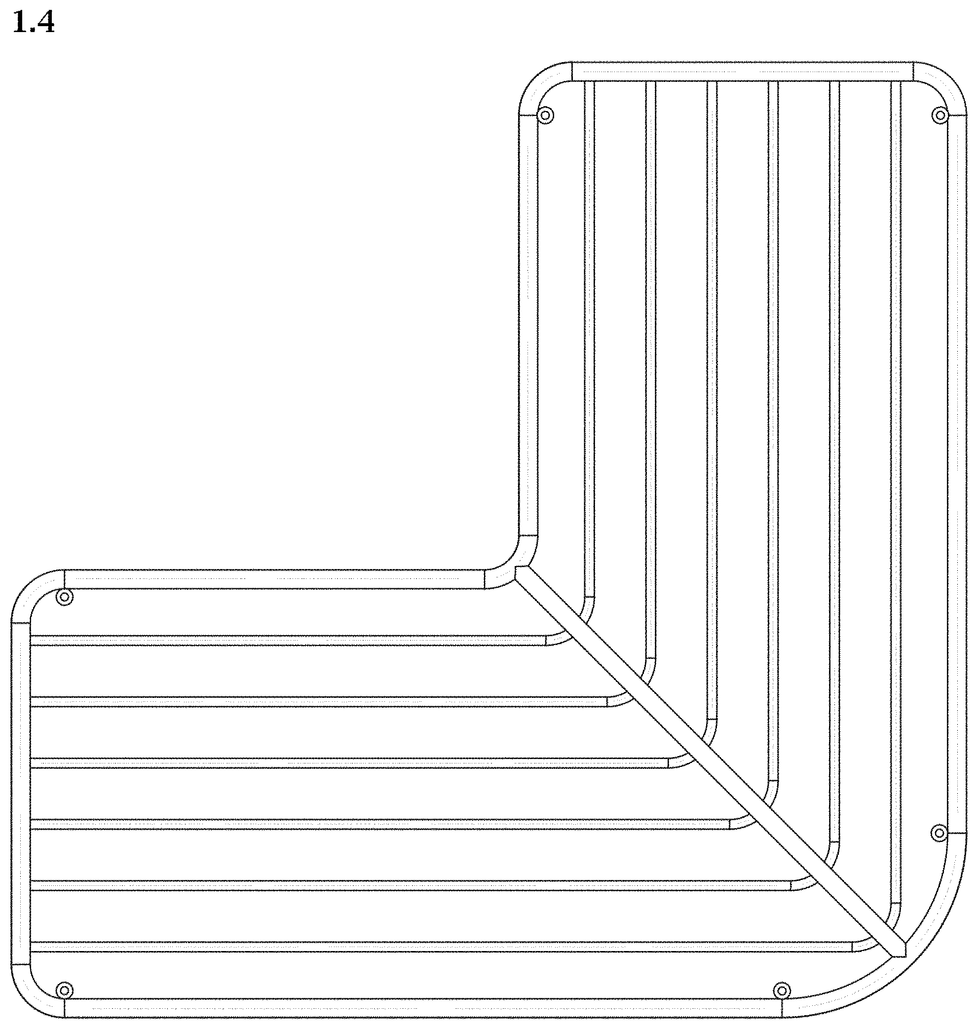 Patent USD1000158 Figure 4 – Bathroom shelf