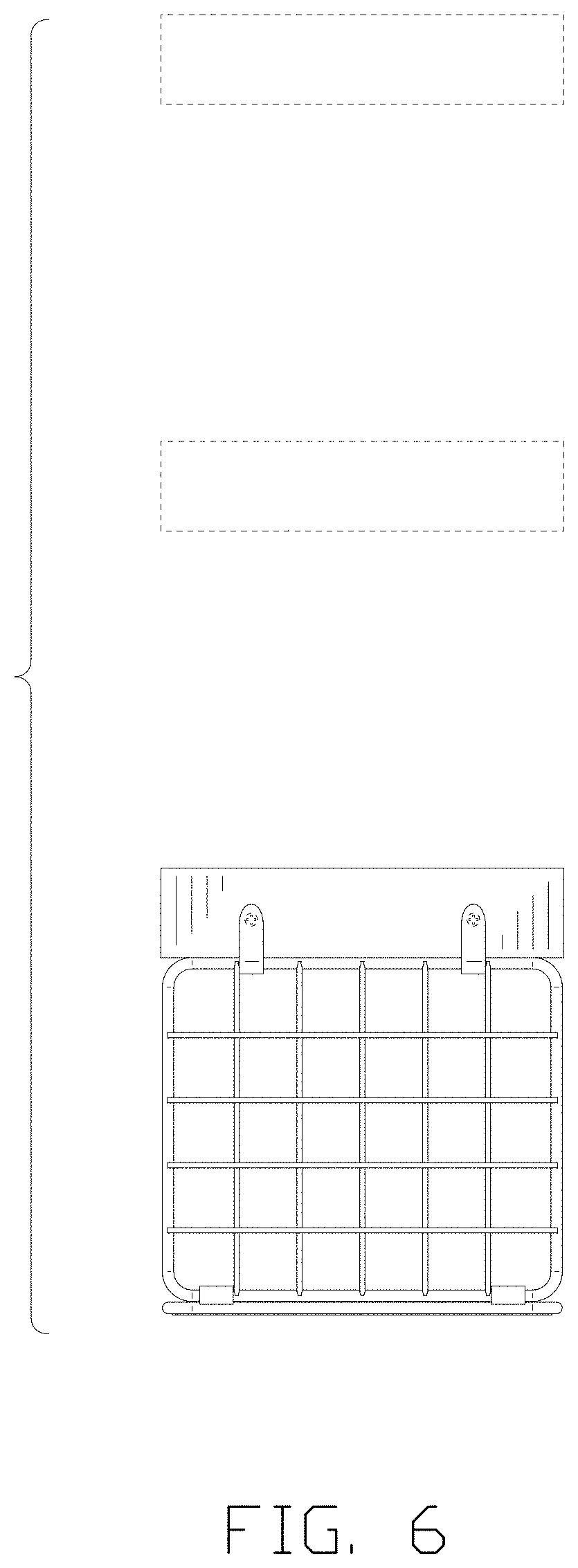 Patent USD1000160 Figure 6 – Bathroom shelf