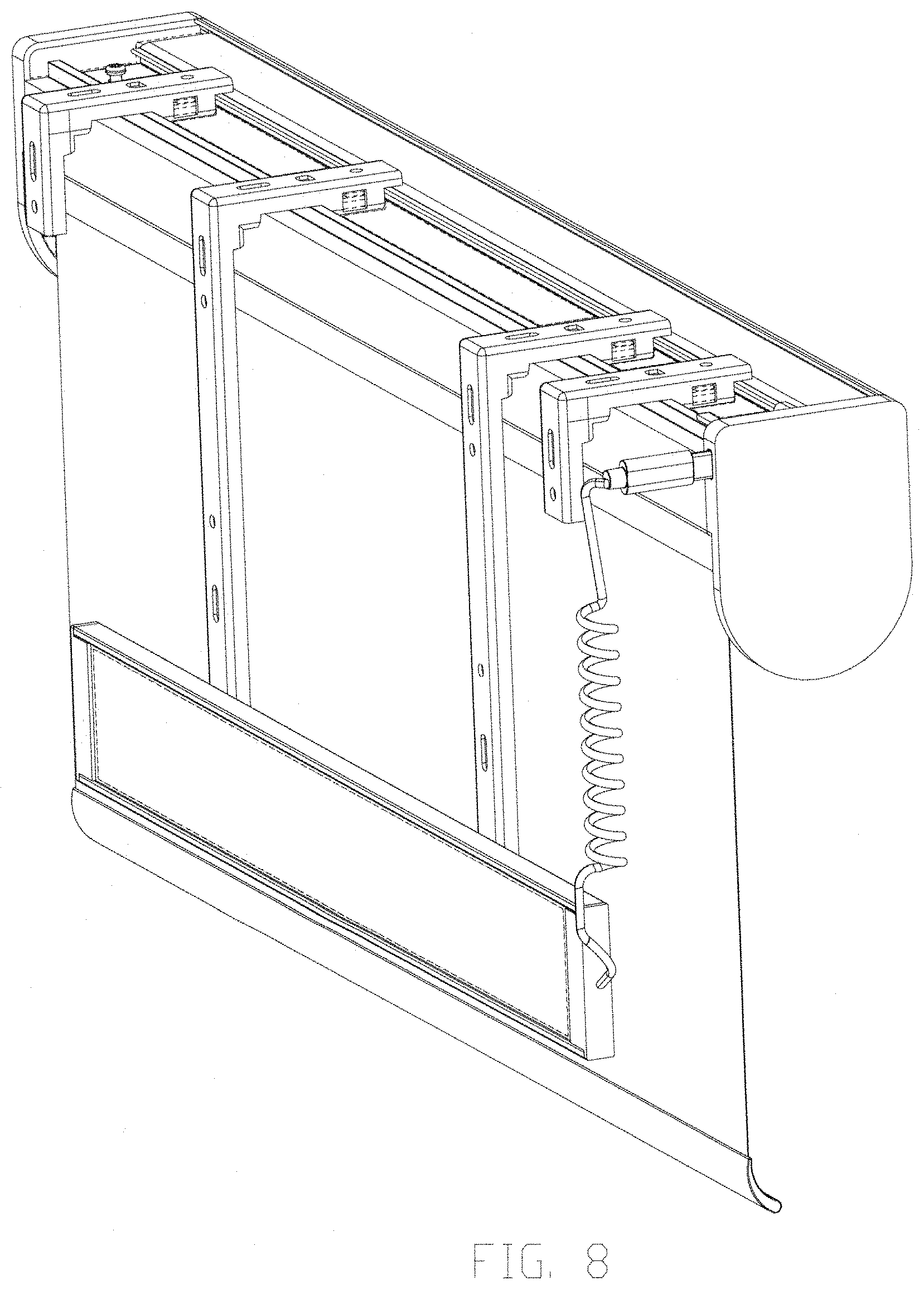 Patent USD1000161 Figure 8 – Solar roller blind