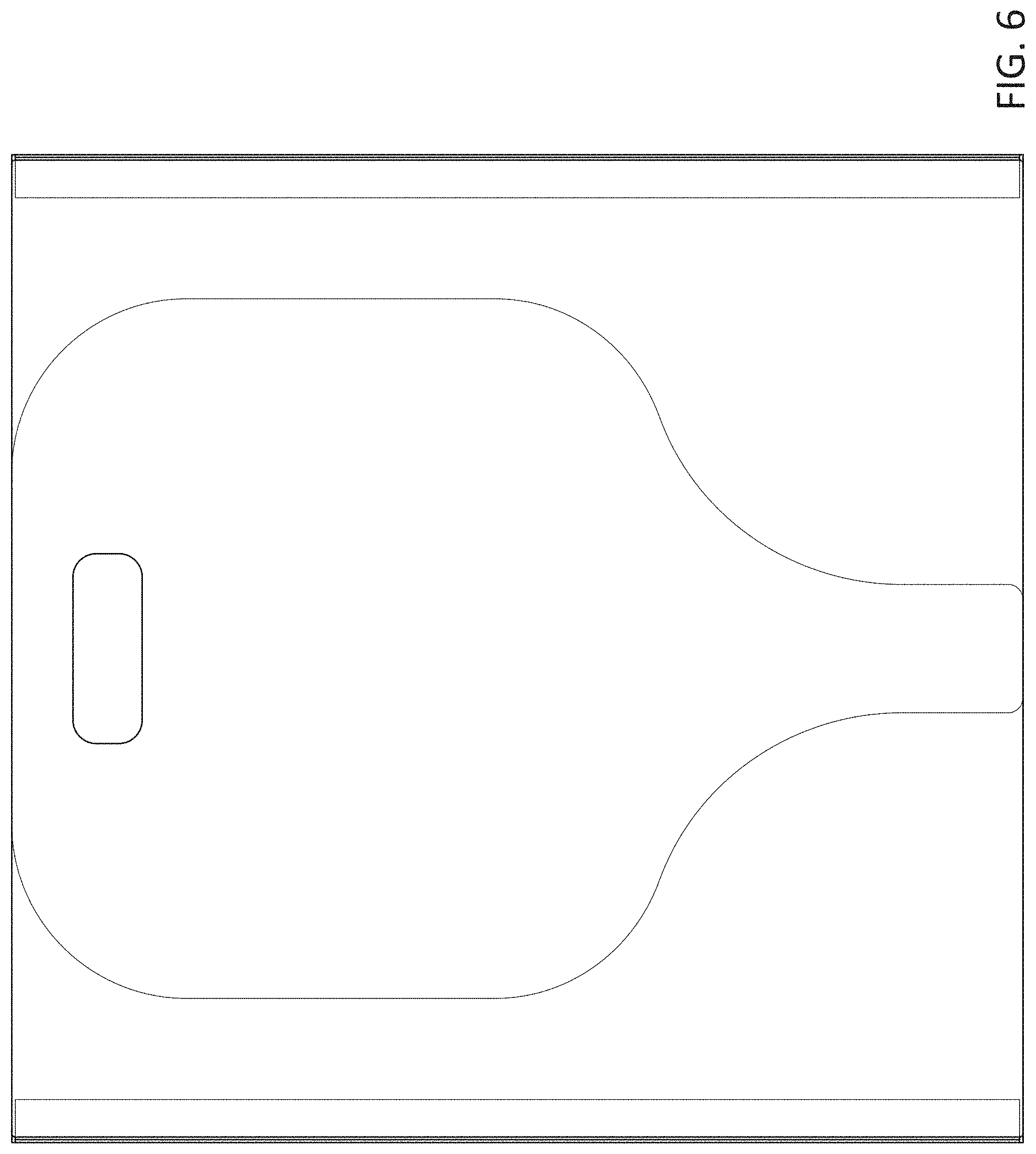 Patent USD1000164 Figure 6 – Tabletop protective shield