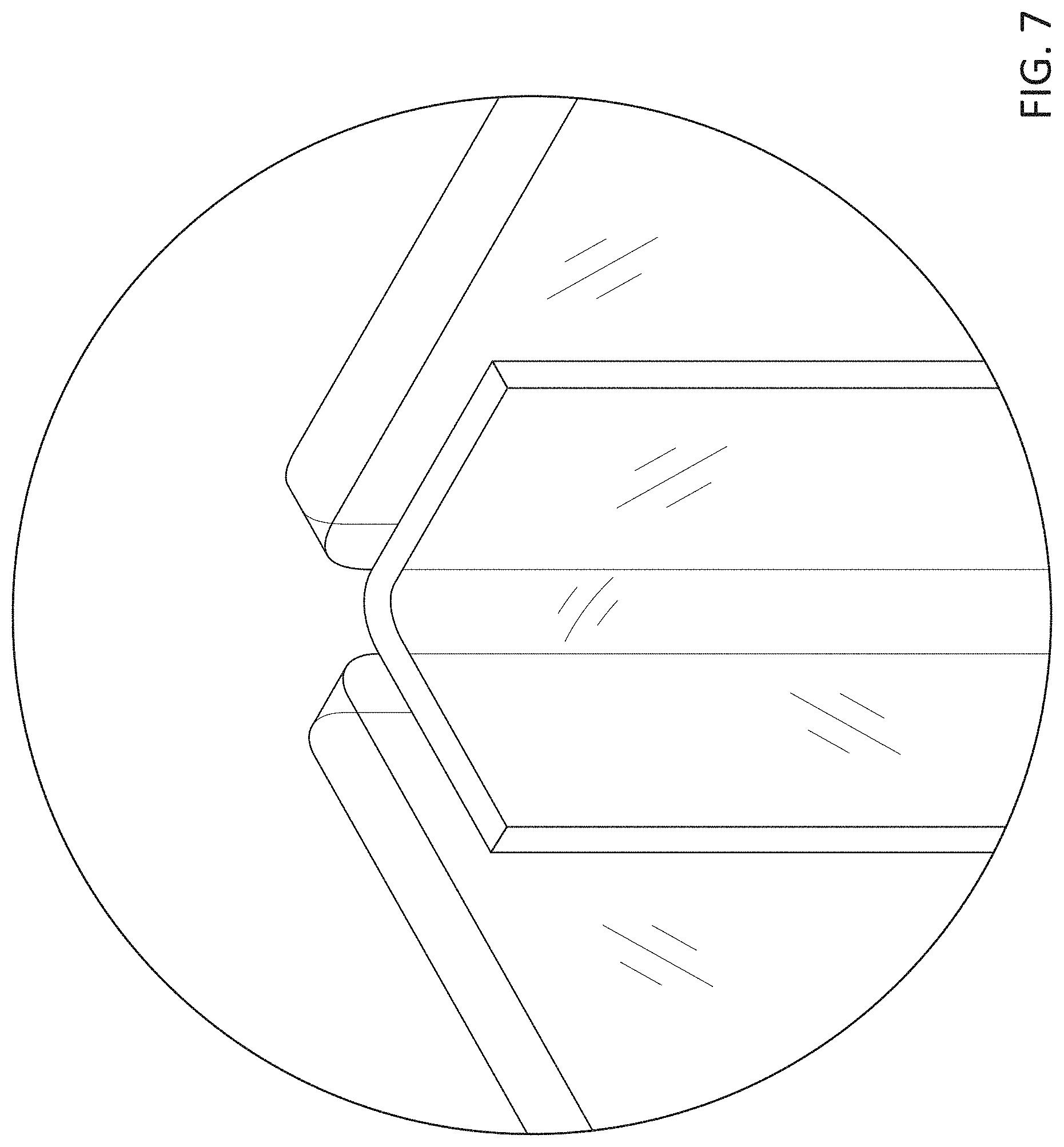 Patent USD1000164 Figure 7 – Tabletop protective shield