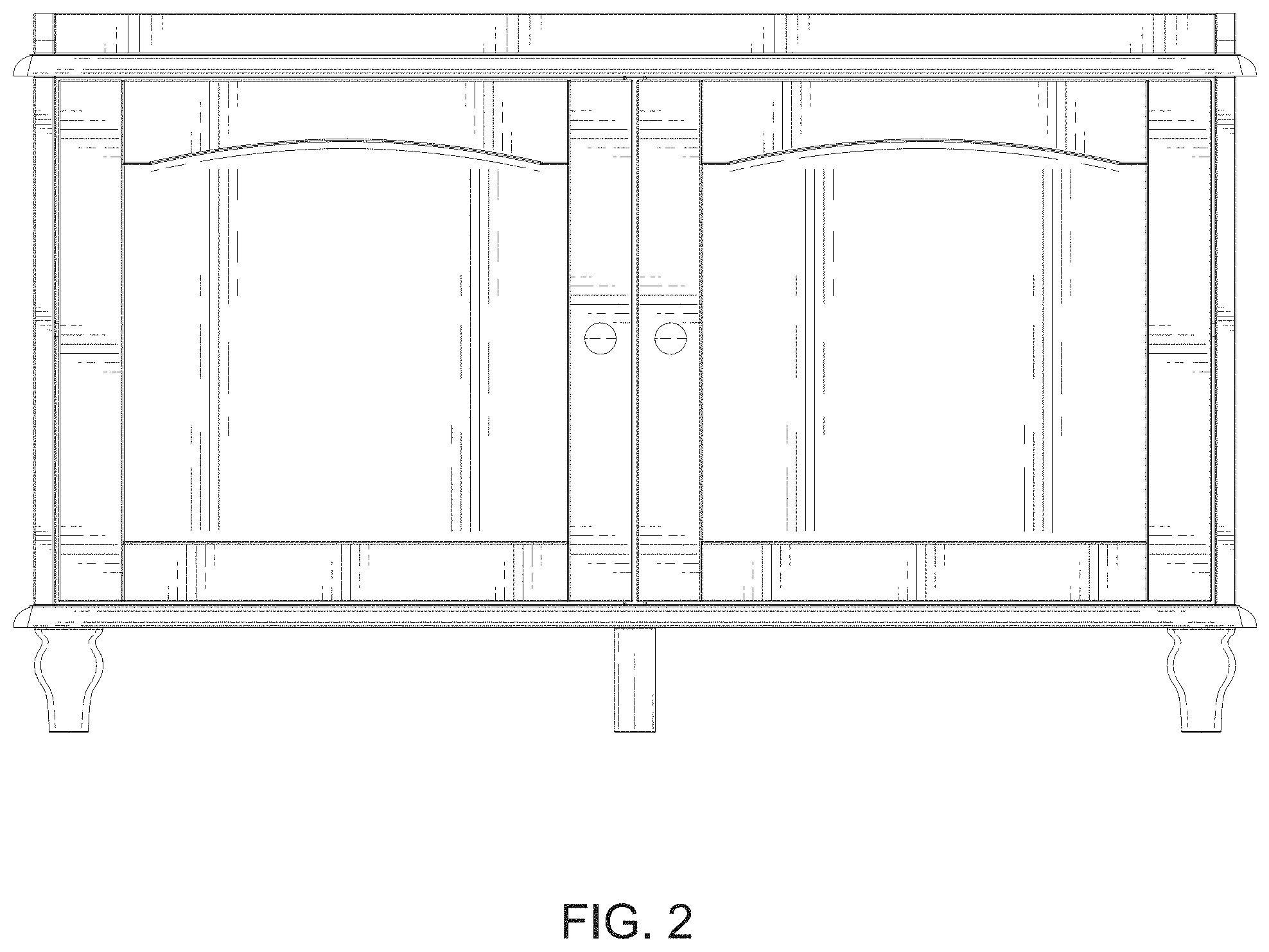 Patent USD1000165 Figure 2 – Shoes storage bench
