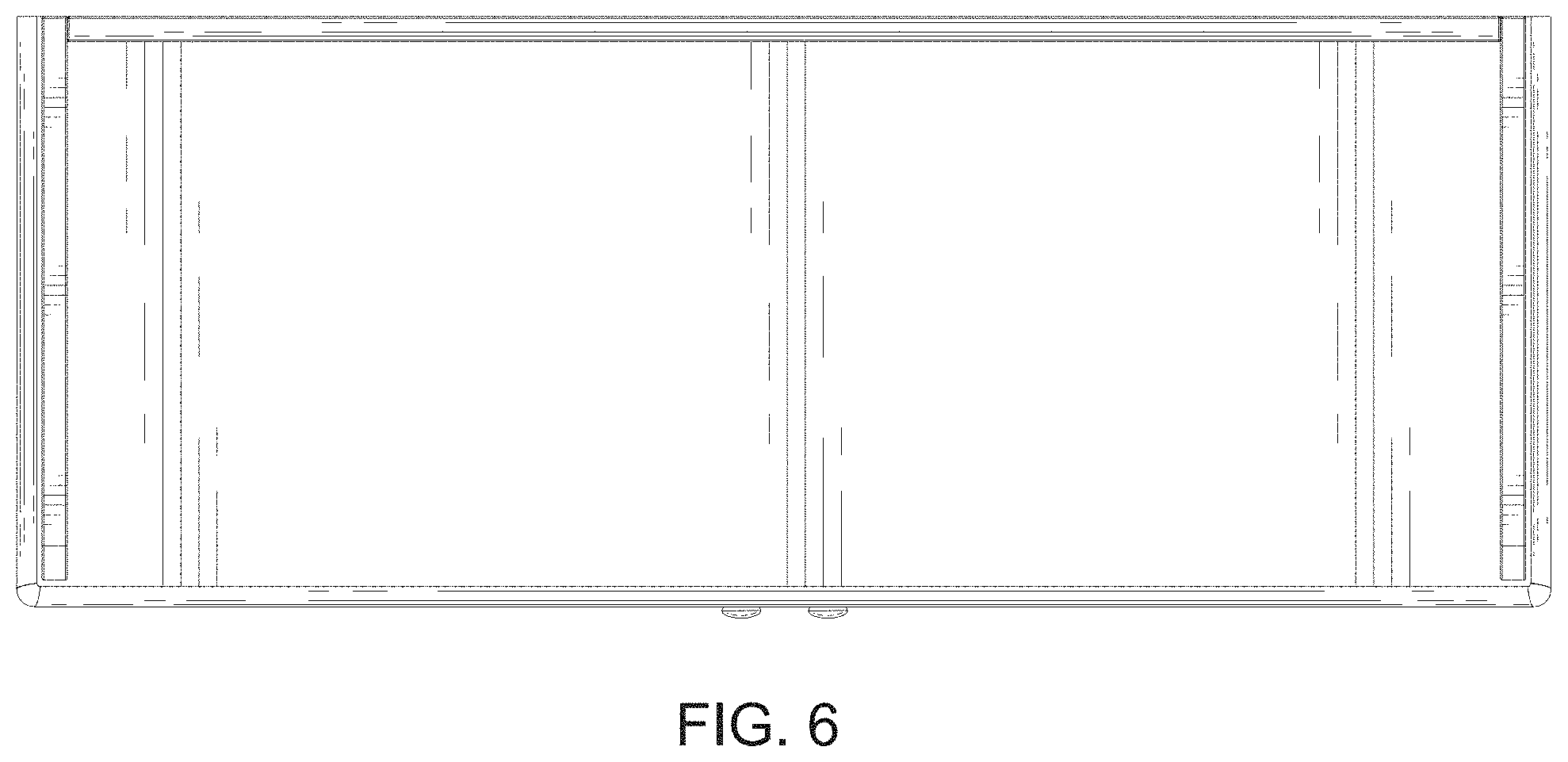 Patent USD1000165 Figure 6 – Shoes storage bench