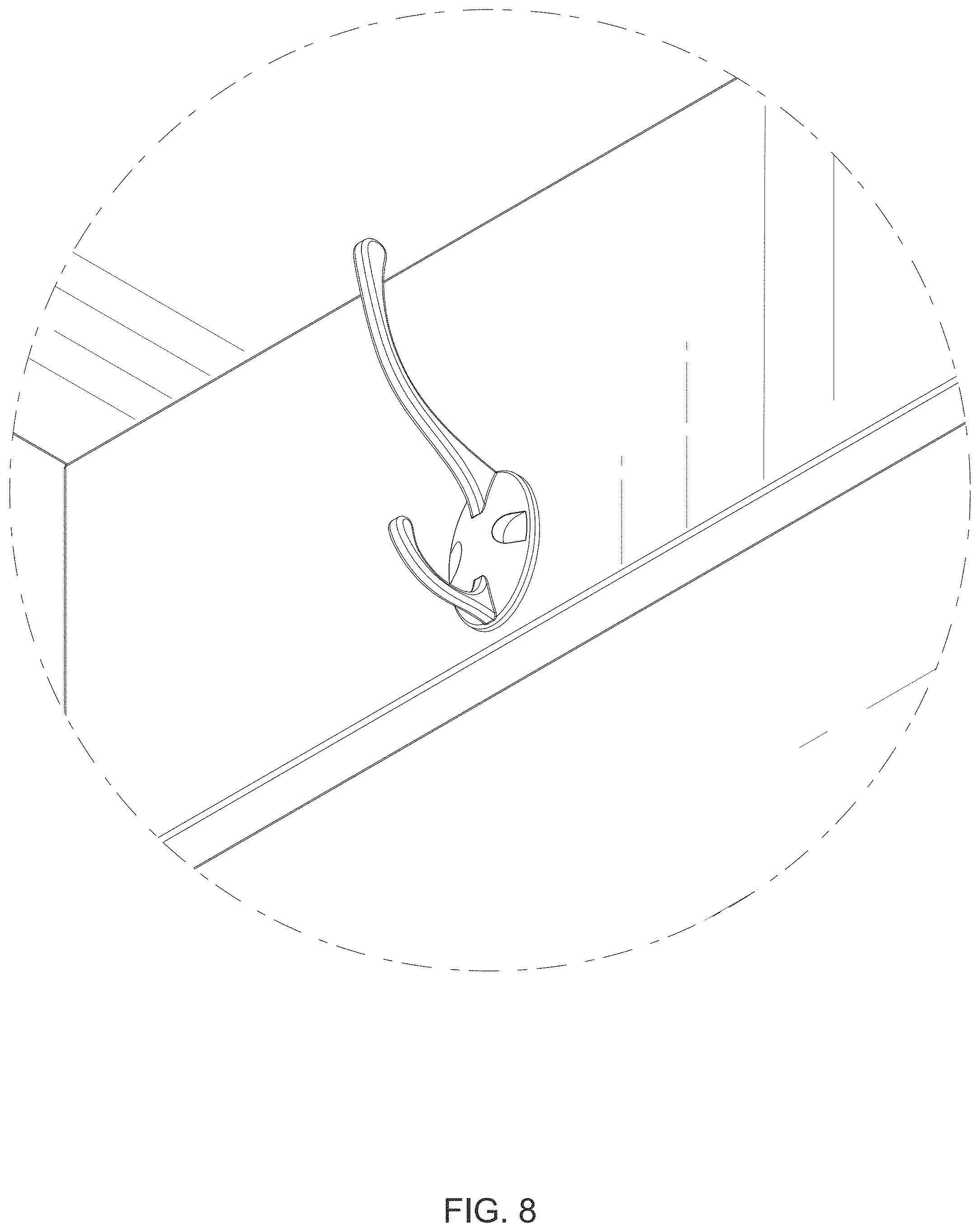 Patent USD1000166 Figure 8 – Hall tree