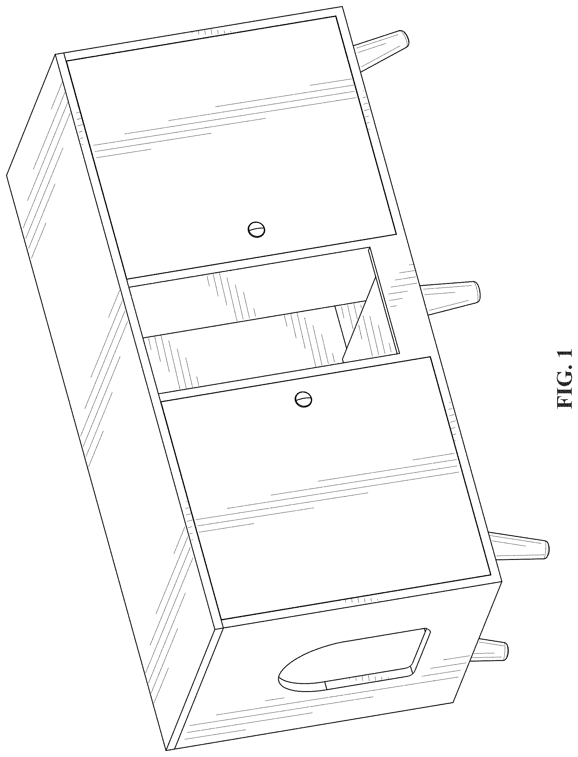 Patent USD1000167 Figure 1 – Pet storage cabinet