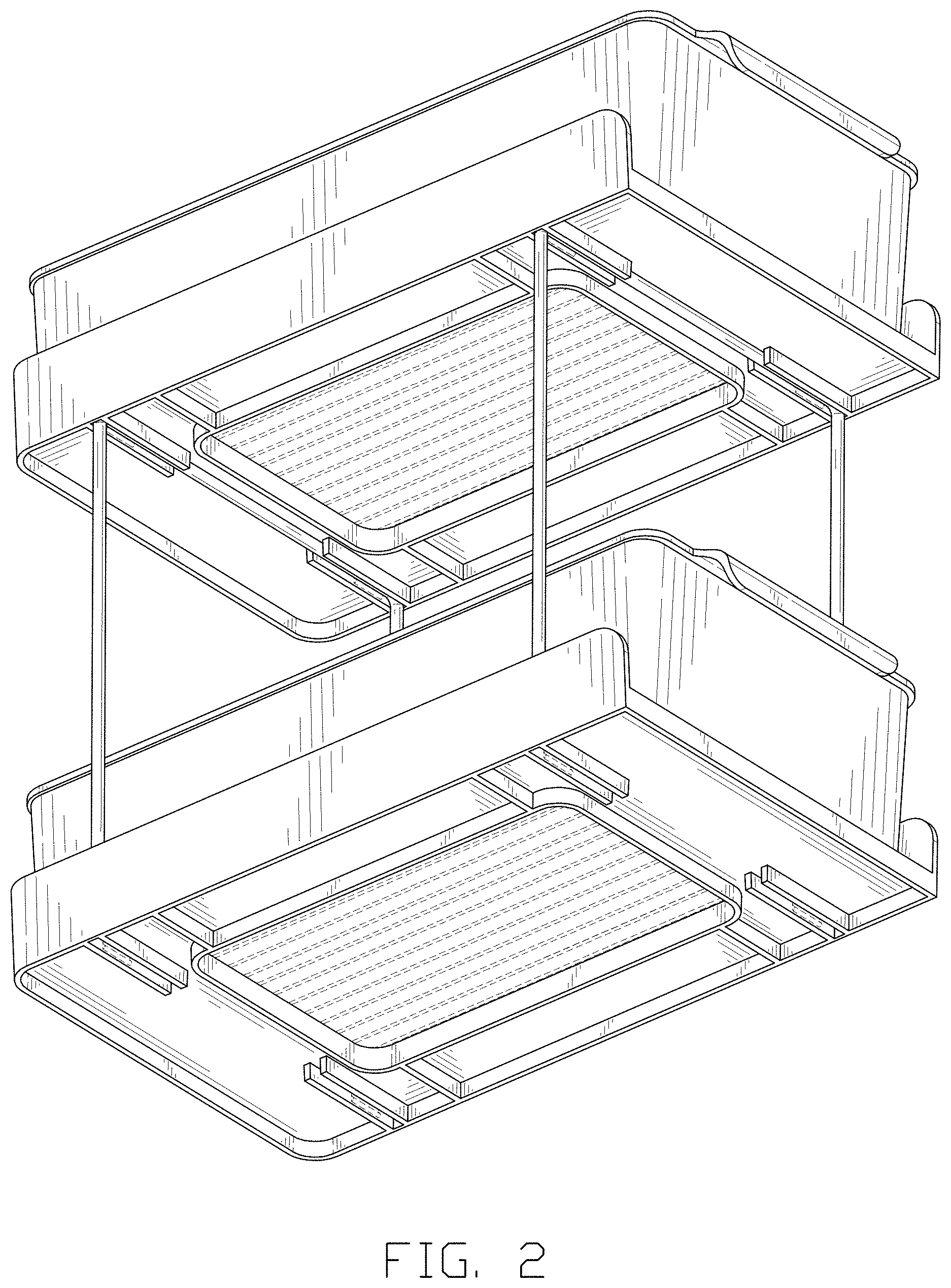 Patent USD1000168 Figure 2 – Storage rack