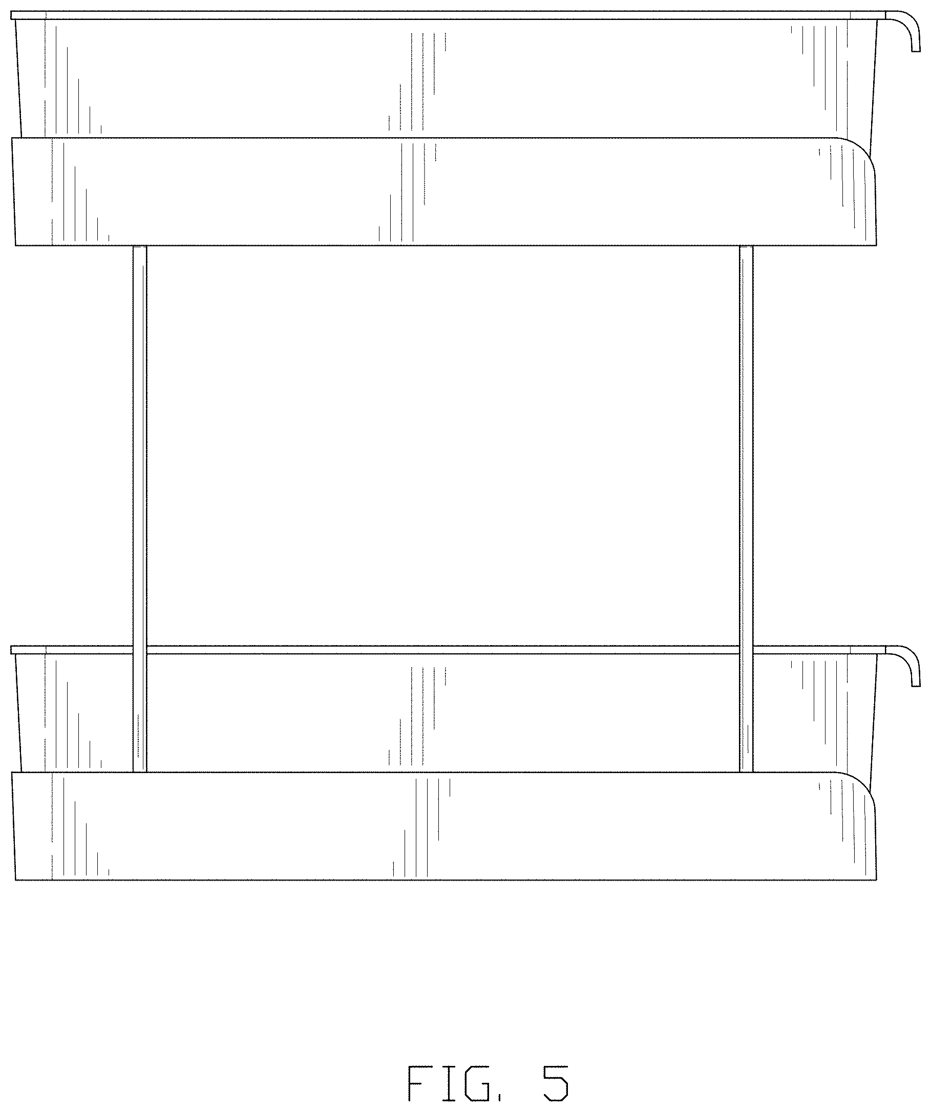 Patent USD1000168 Figure 5 – Storage rack