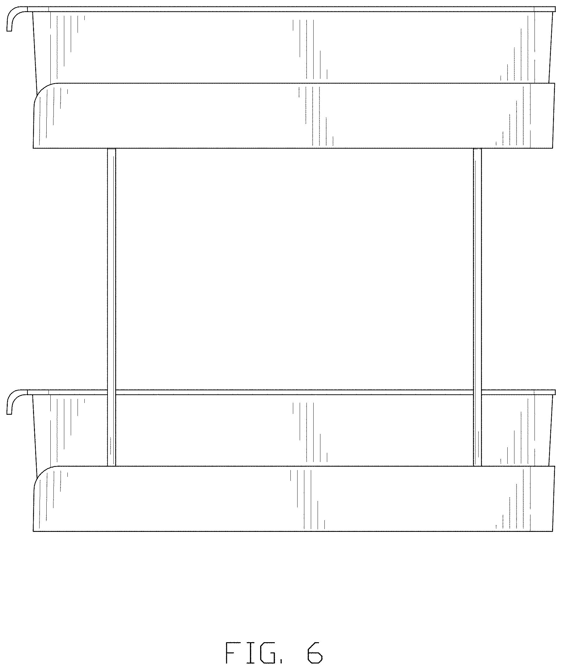 Patent USD1000168 Figure 6 – Storage rack