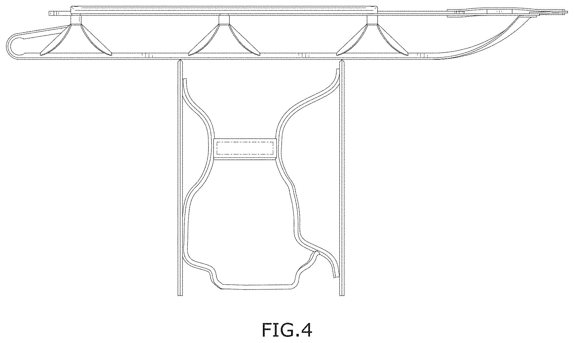 Patent USD1000171 Figure 3 – Sled table