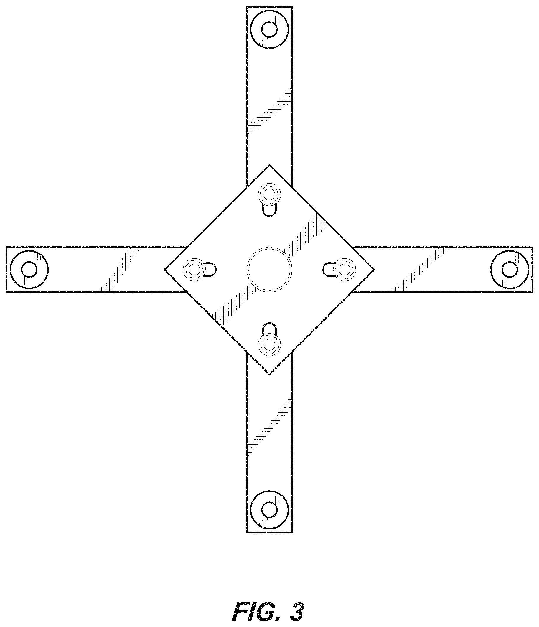 Patent USD1000178 Figure 3 – Round pole base
