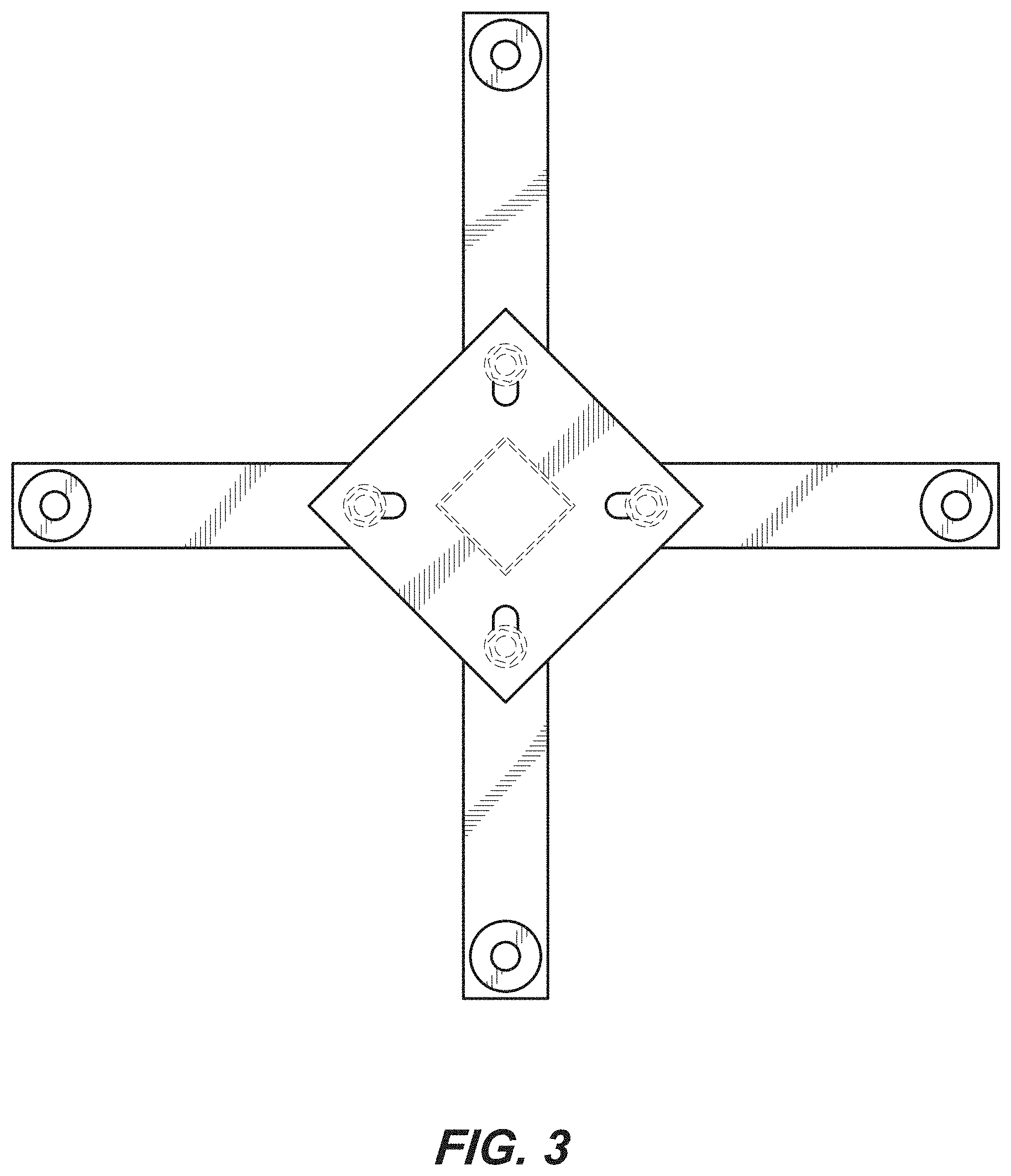 Patent USD1000179 Figure 3 – Square pole base