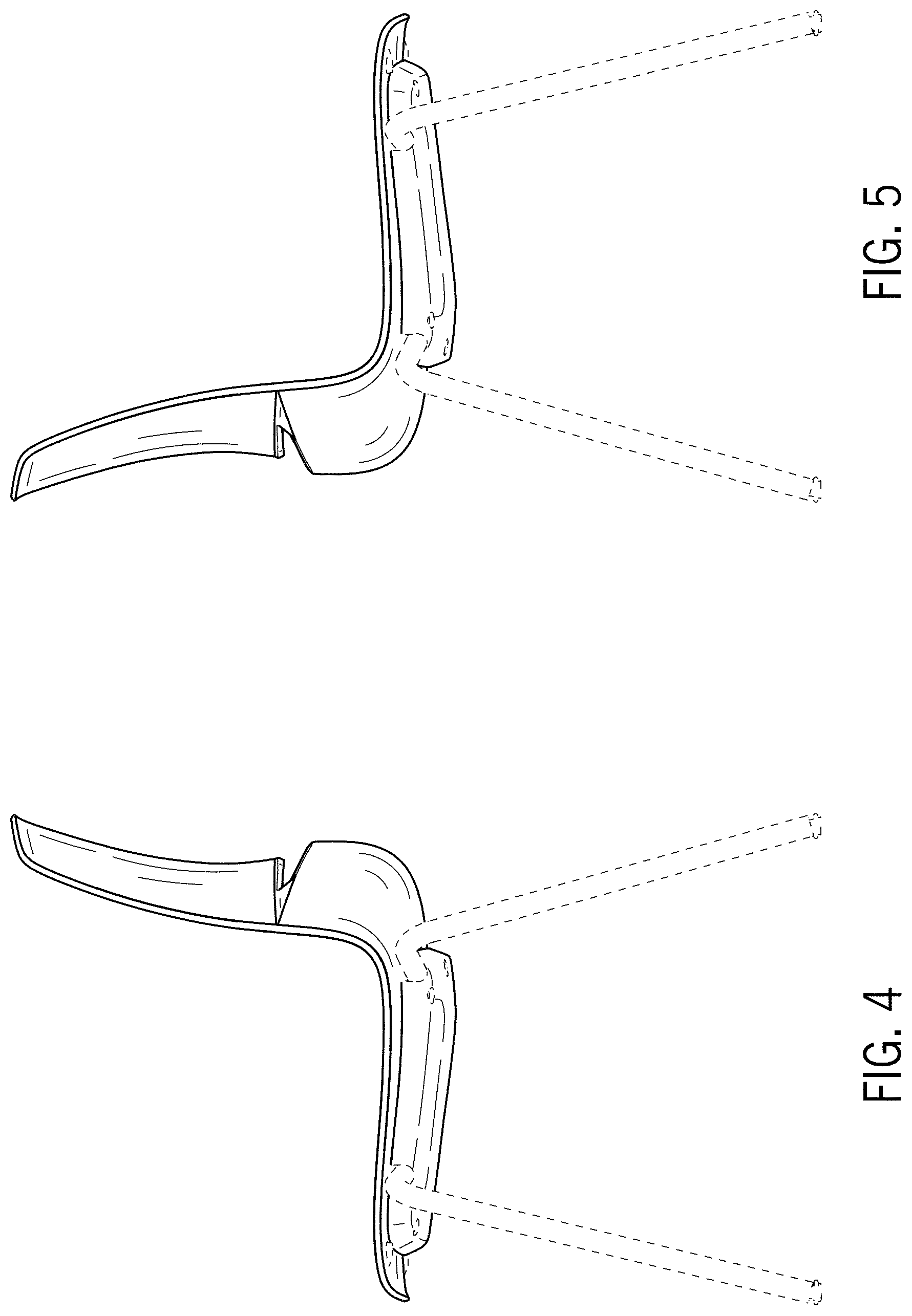 Patent USD1000181 Figure 3 – Chair with seat and back shell