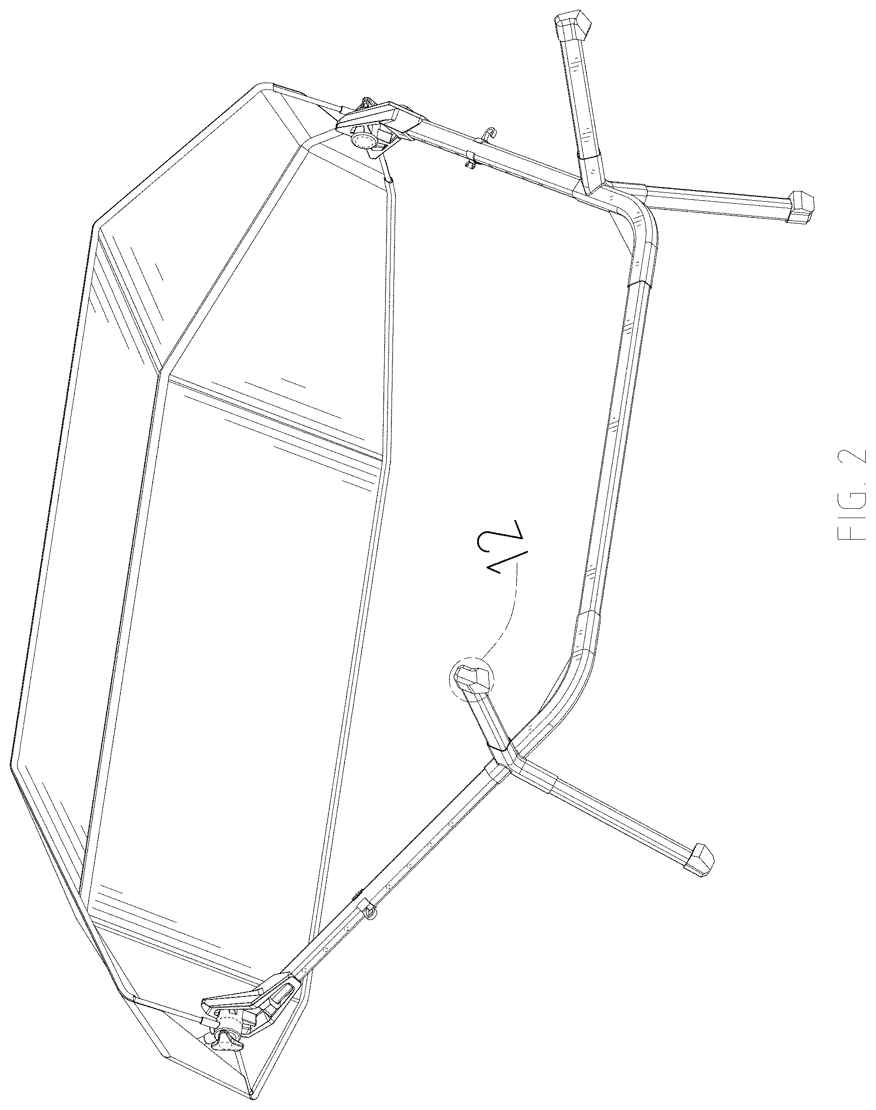 Patent USD1000184 Figure 2 – Hammock stand
