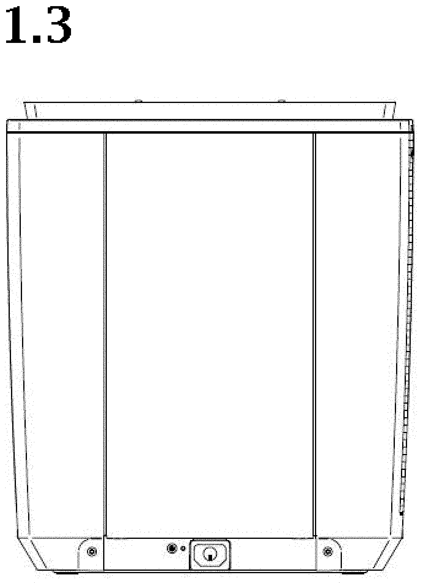 Patent USD1000186 Figure 3 – Coffee maker