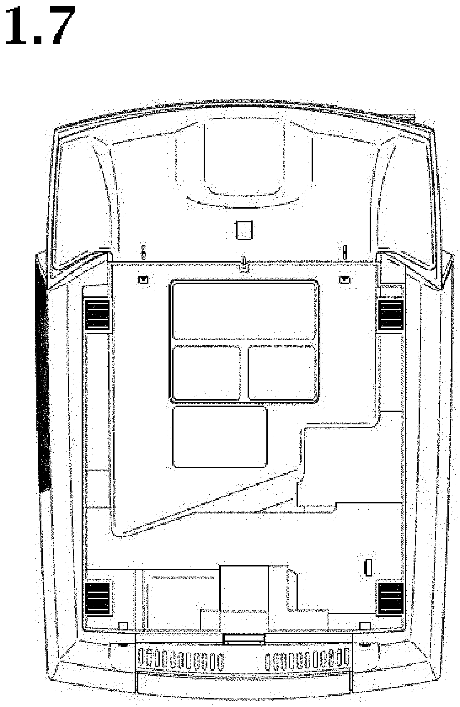 Patent USD1000186 Figure 7 – Coffee maker