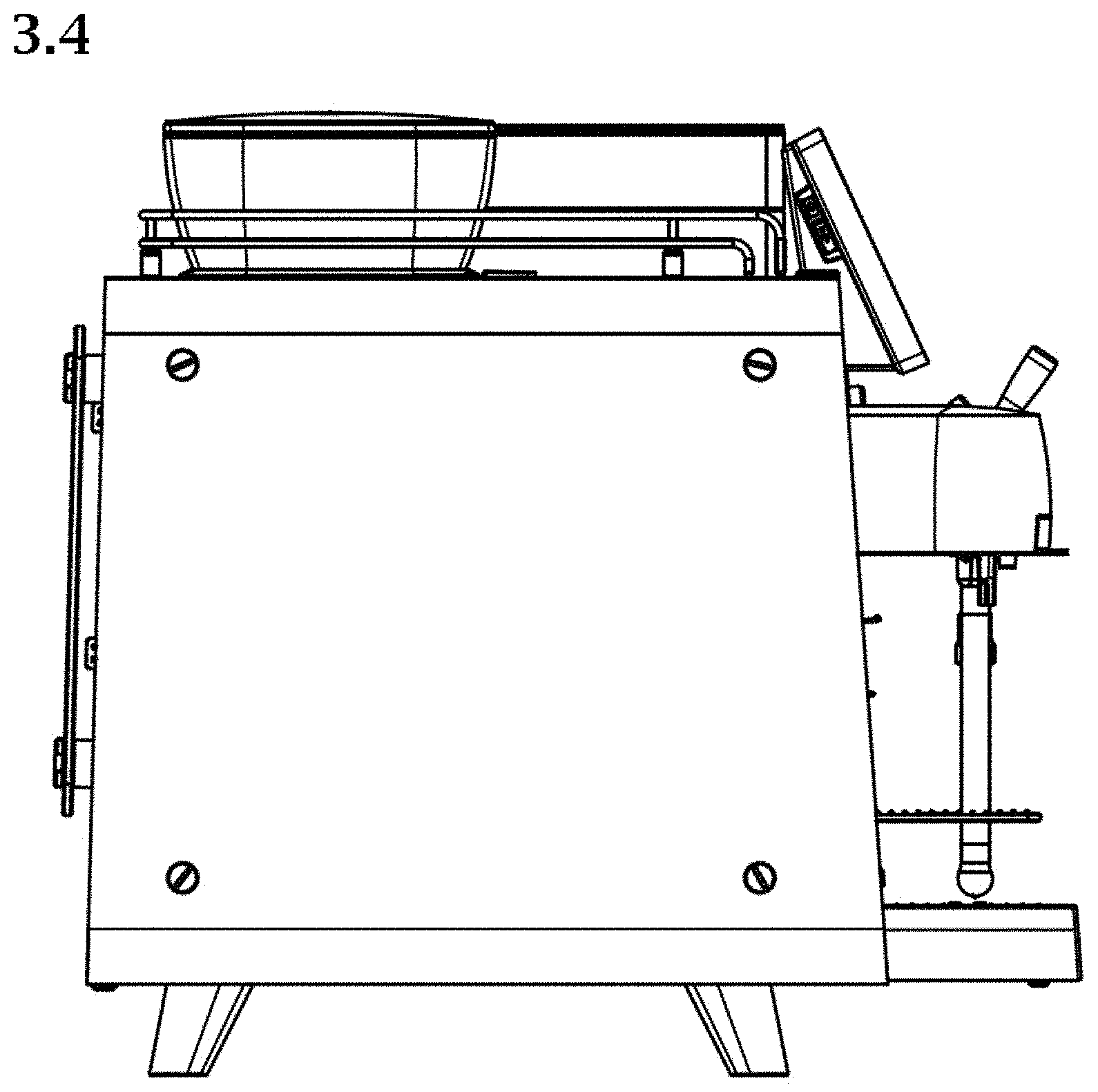 Patent USD1000187 Figure 4 – Automatic coffee machine for commercial purposes