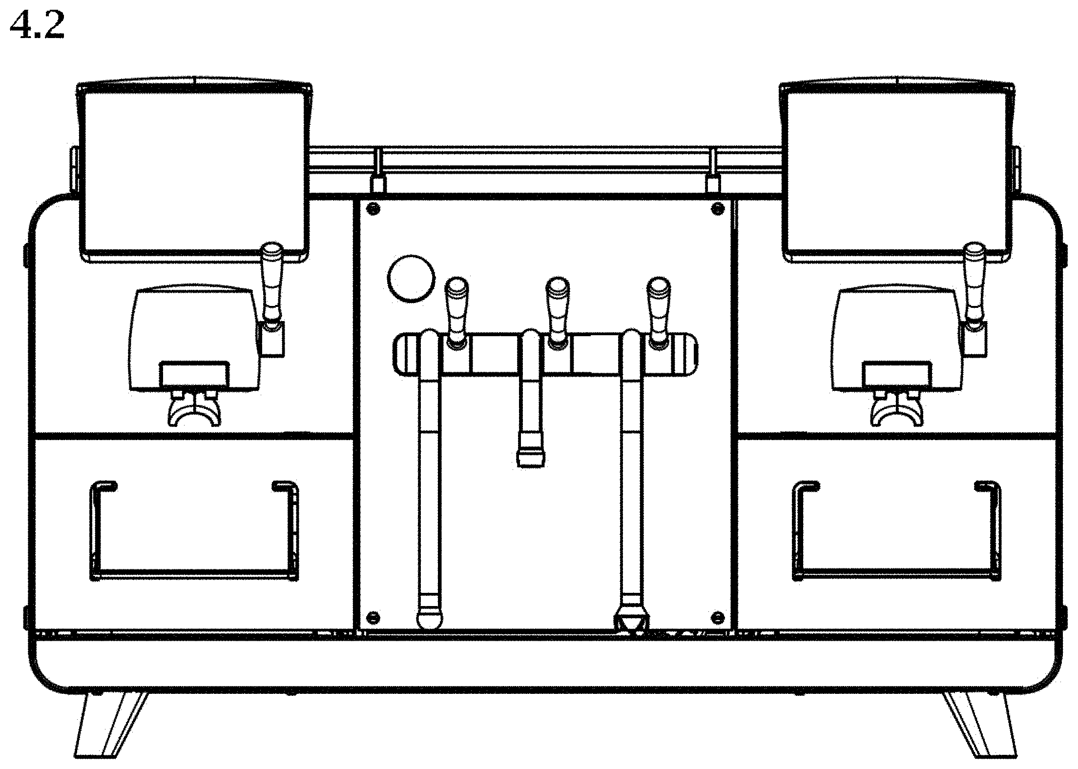 Patent USD1000187 Figure 8 – Automatic coffee machine for commercial purposes