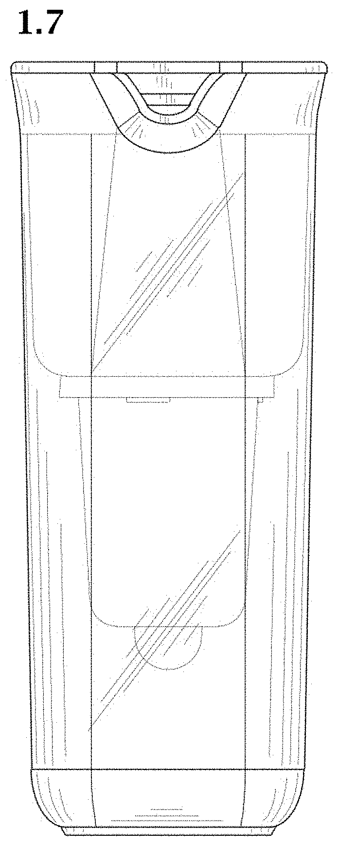 Patent USD1000188 Figure 7 – Water jug