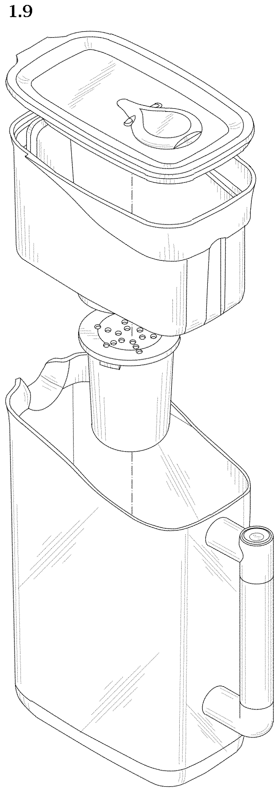 Patent USD1000188 Figure 9 – Water jug