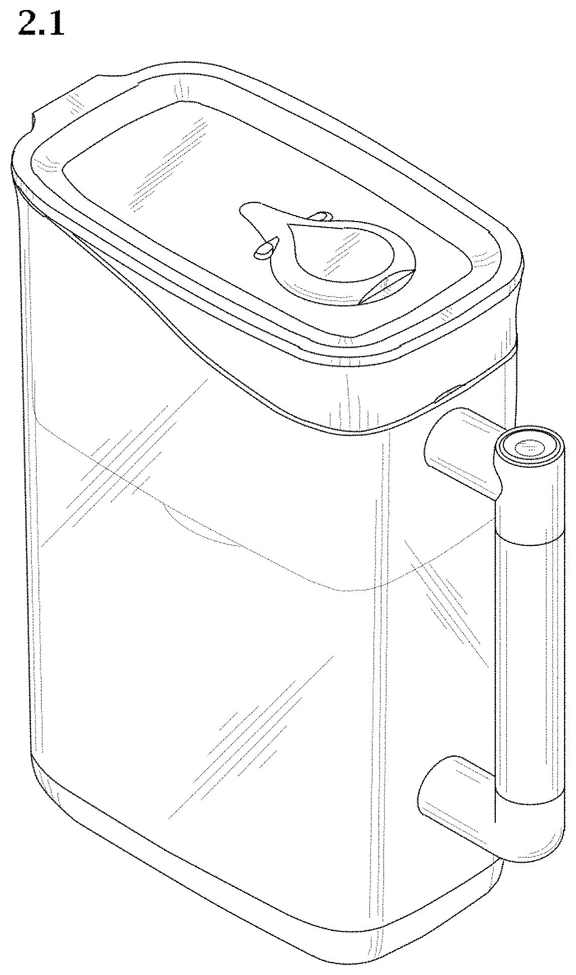 Patent USD1000188 Figure 10 – Water jug