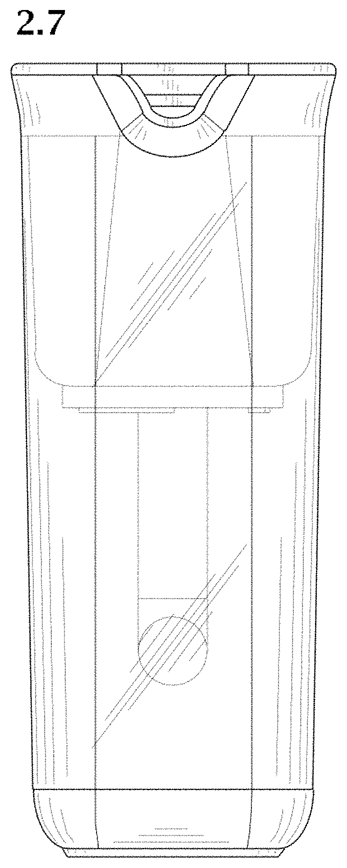 Patent USD1000188 Figure 16 – Water jug