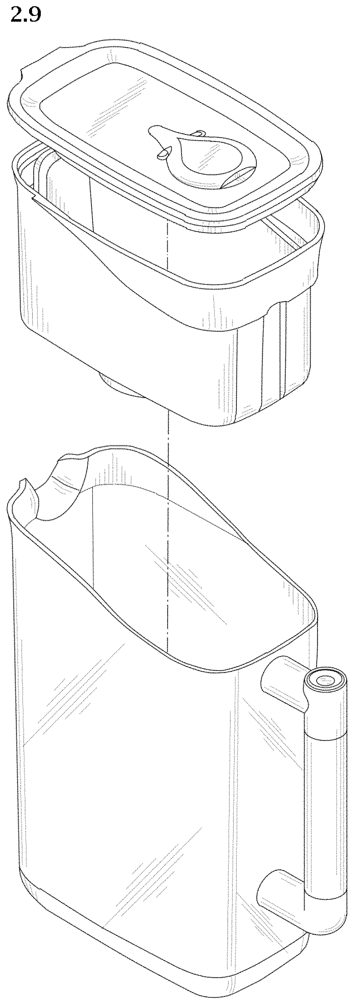 Patent USD1000188 Figure 18 – Water jug