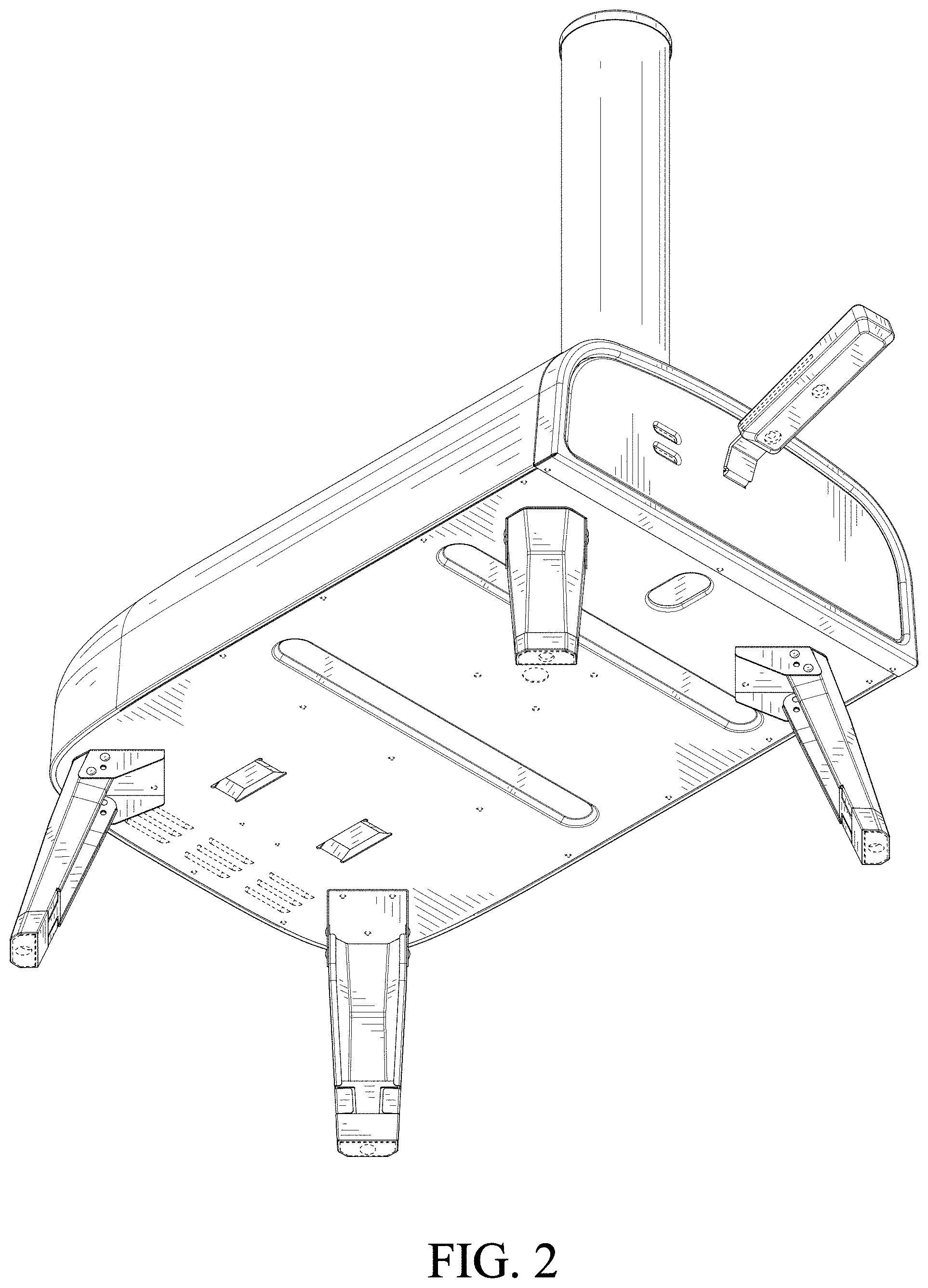 Patent USD1000190 Figure 2 – Outdoor pizza oven