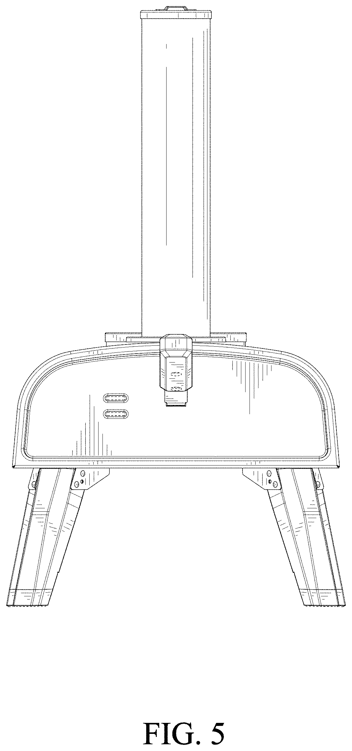 Patent USD1000190 Figure 5 – Outdoor pizza oven