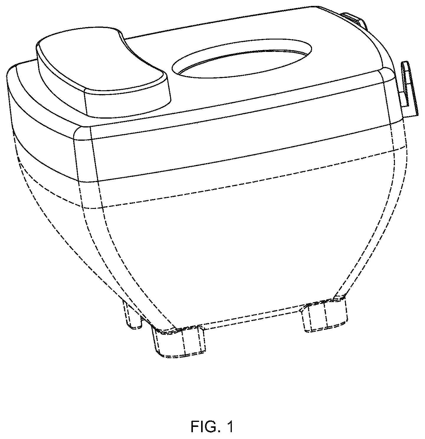 Patent USD1000196 Figure 1 – Container lid