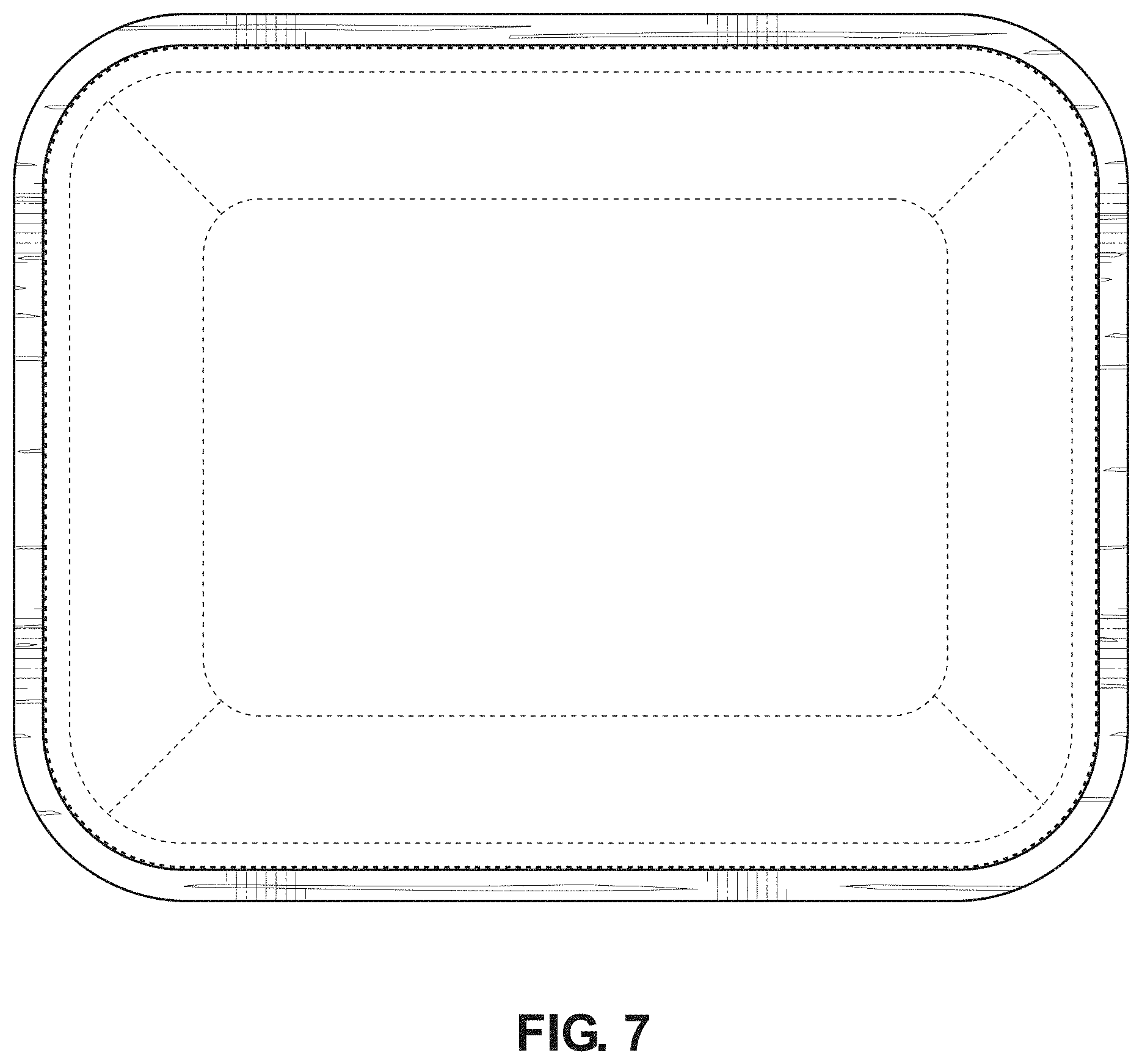 Patent USD1000197 Figure 5 – Palm leaf lid for a food container