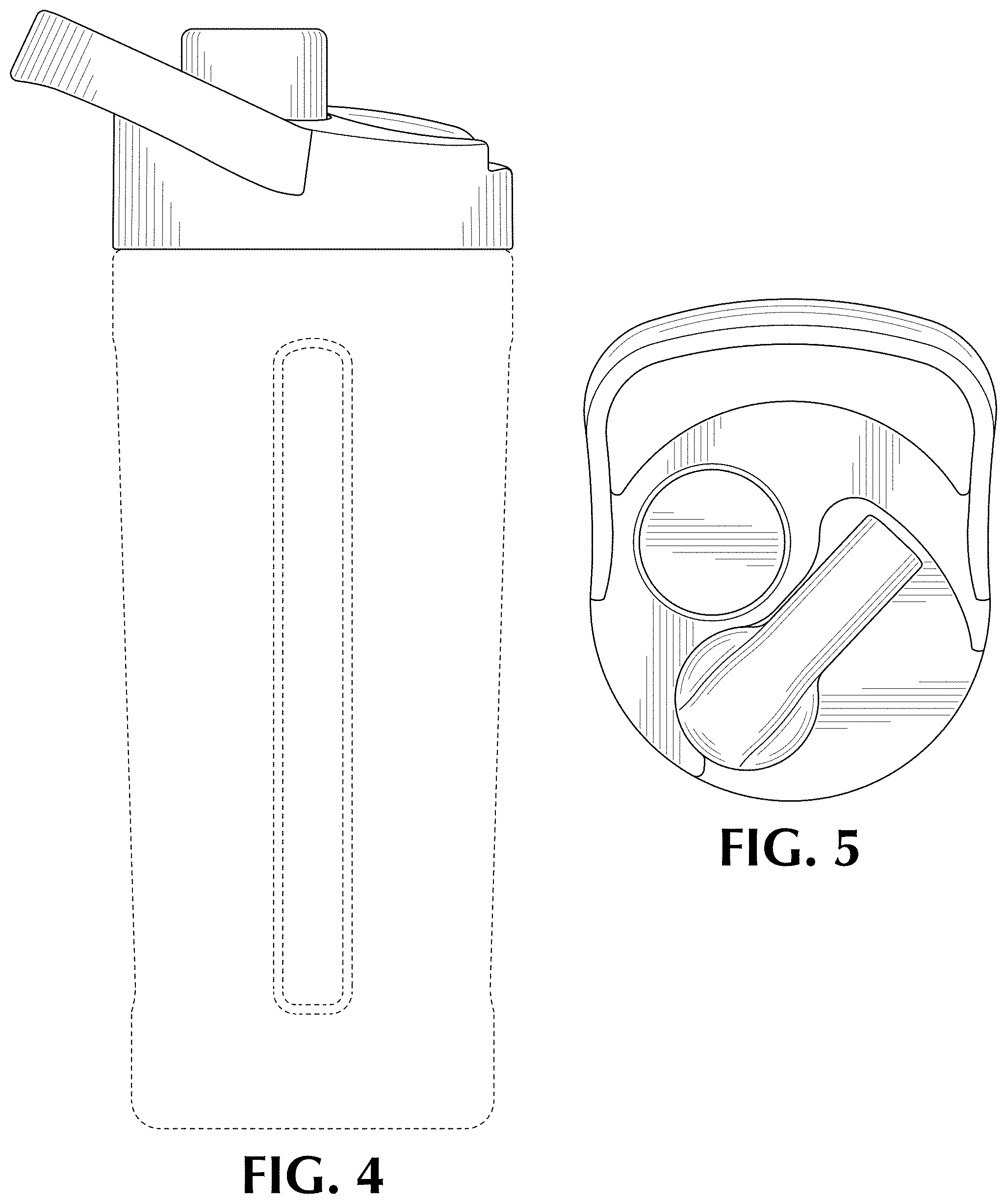 Patent USD1000198 Figure 3 – Beverage dispenser lid with spout