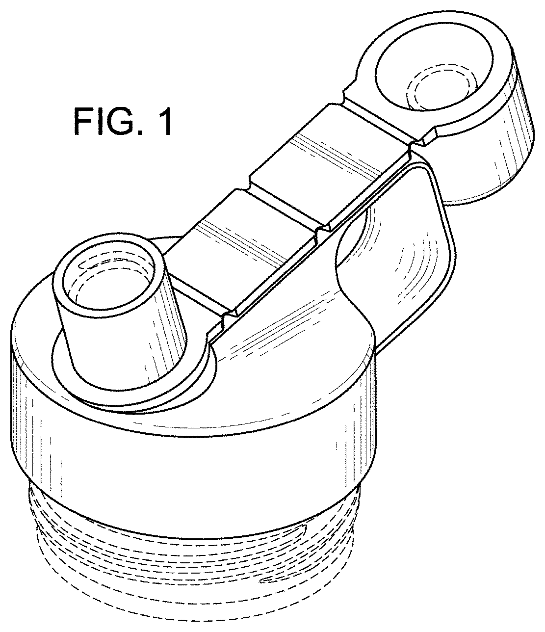 Patent USD1000199 Figure 1 – Combined lid with mouthpiece and cap