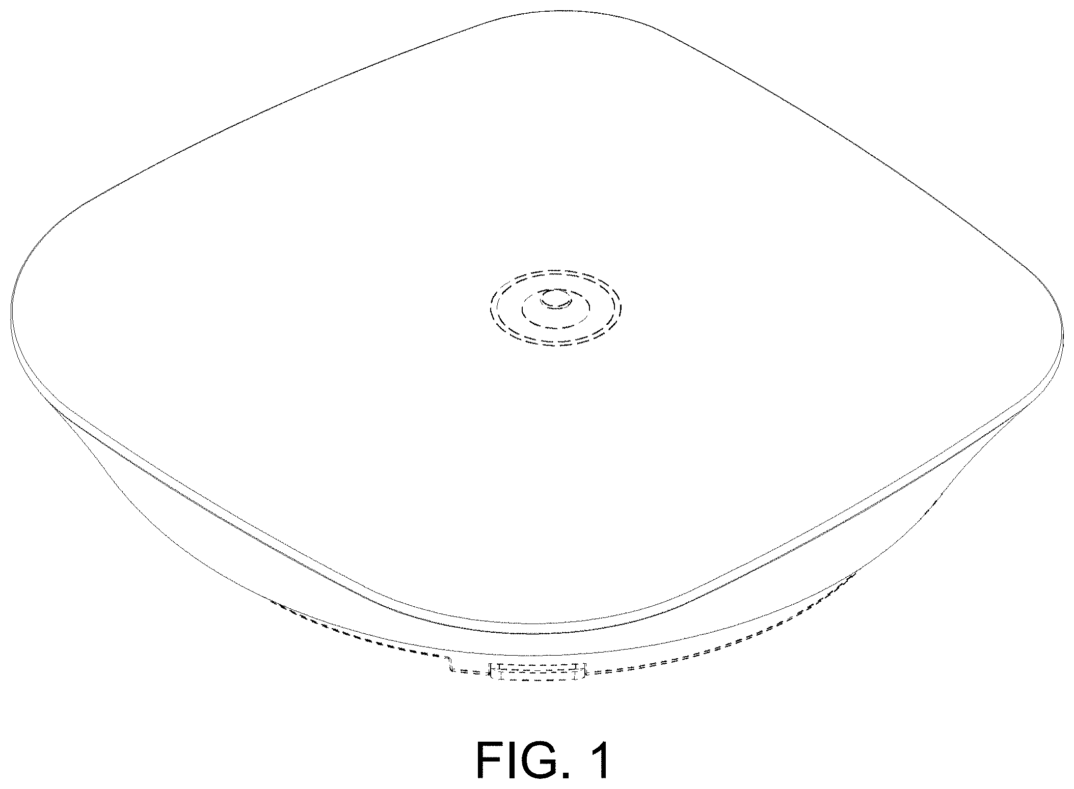 Patent USD1000205 Figure 1 – Cooktop or portion thereof
