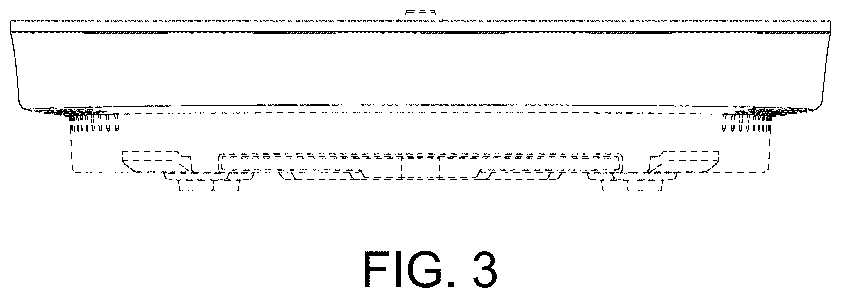 Patent USD1000205 Figure 3 – Cooktop or portion thereof