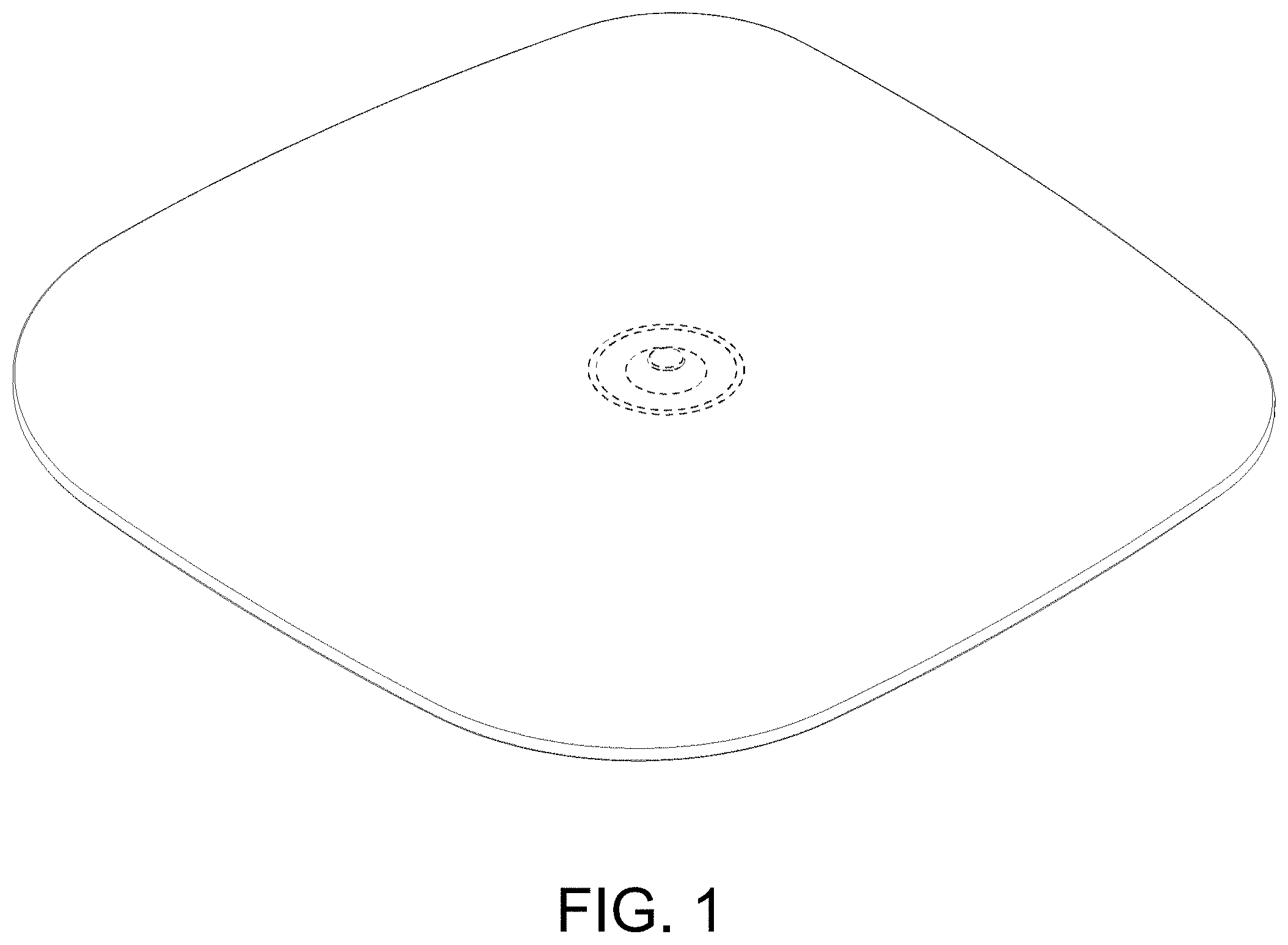 Patent USD1000206 Figure 1 – Cooktop or portion thereof