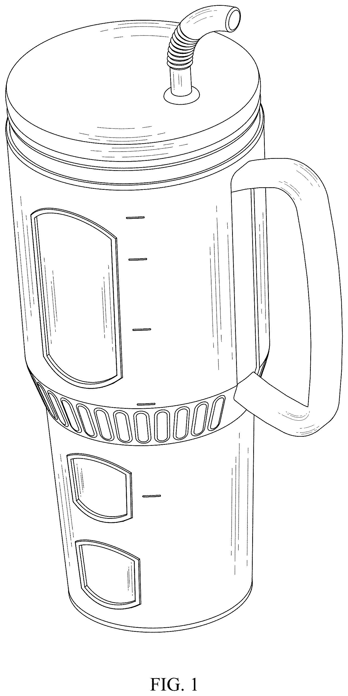 Patent USD1000208 Figure 1 – Cup