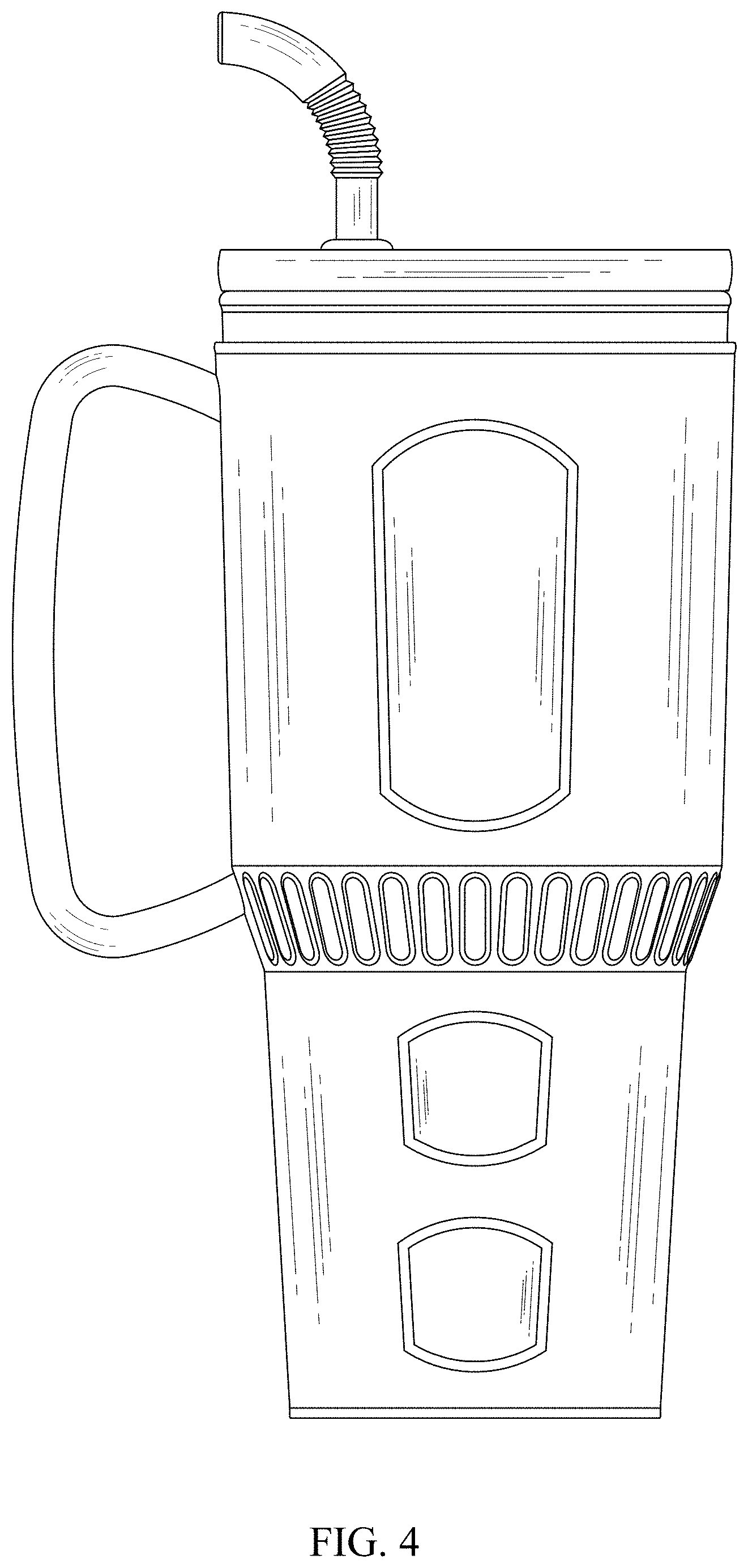Patent USD1000208 Figure 4 – Cup
