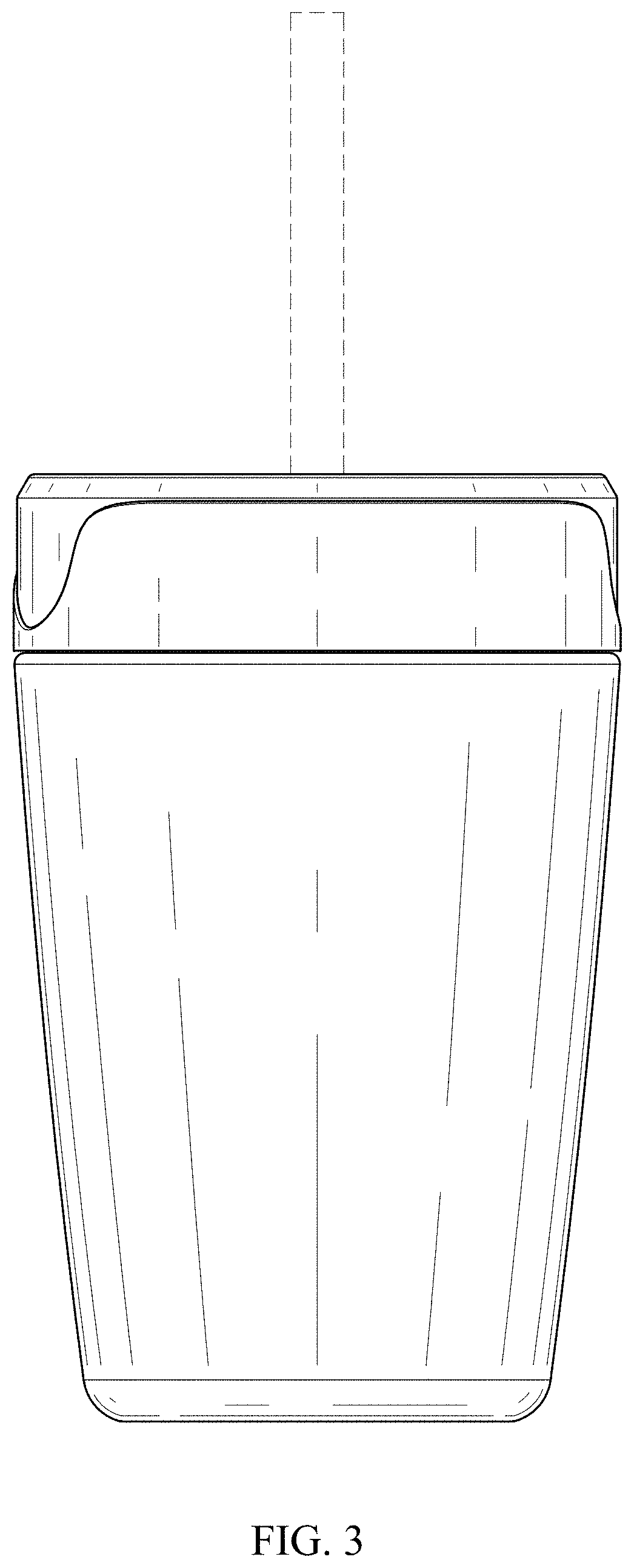 Patent USD1000209 Figure 3 – Straw cup