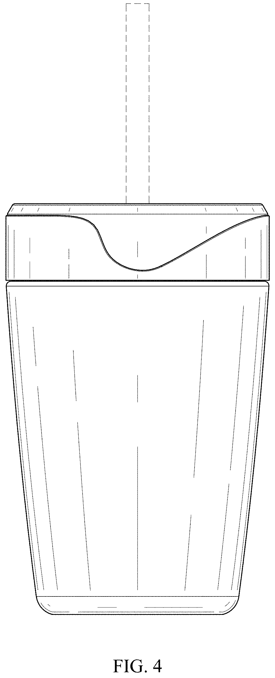 Patent USD1000209 Figure 4 – Straw cup