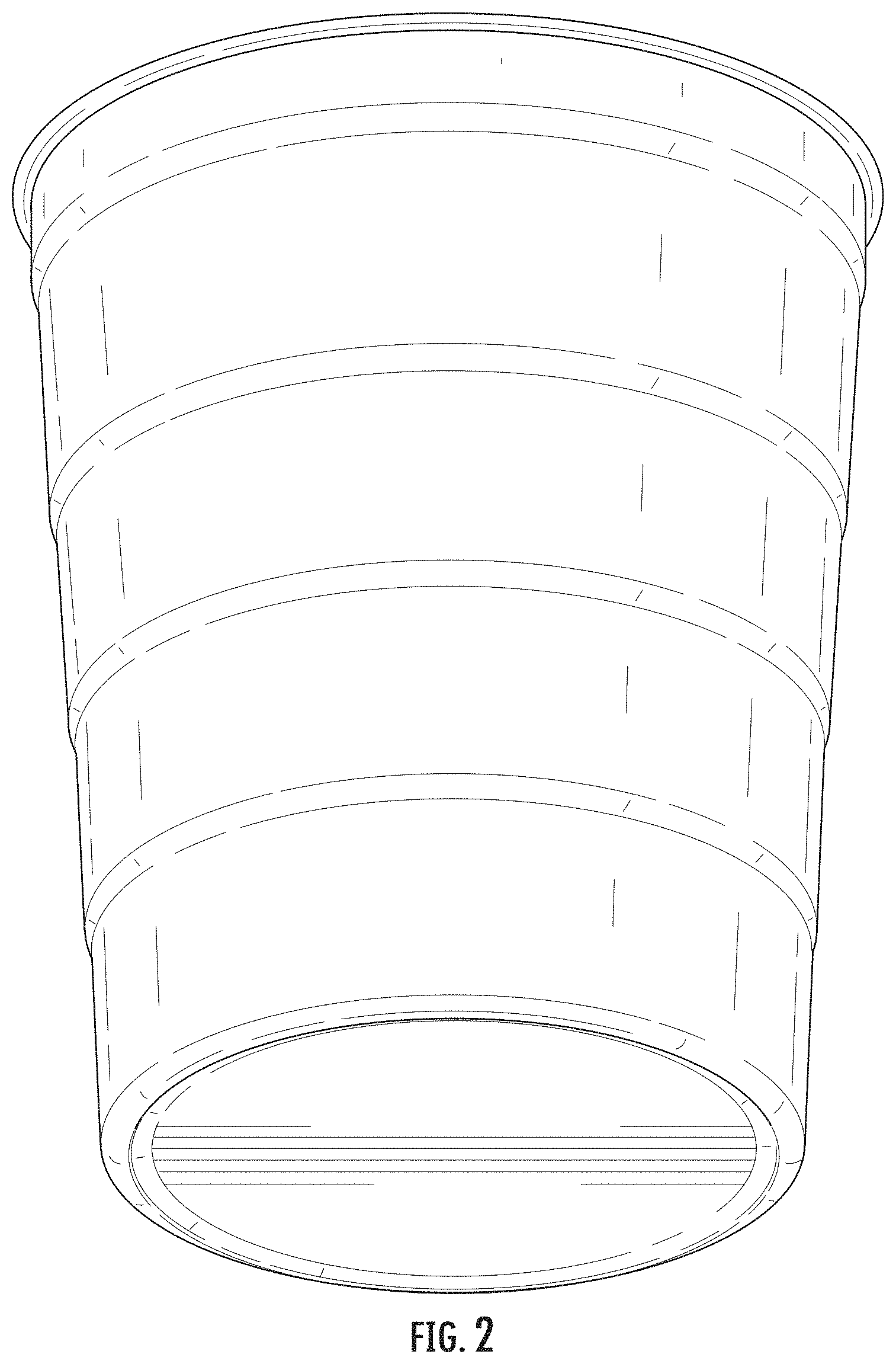 Patent USD1000211 Figure 2 – Thin metal cup