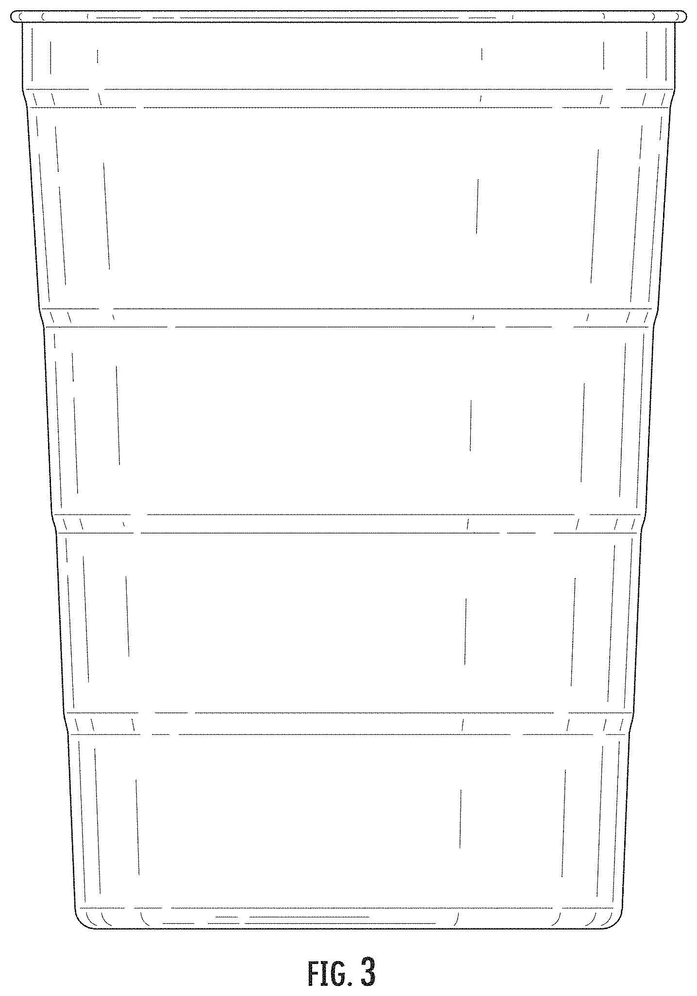 Patent USD1000211 Figure 3 – Thin metal cup
