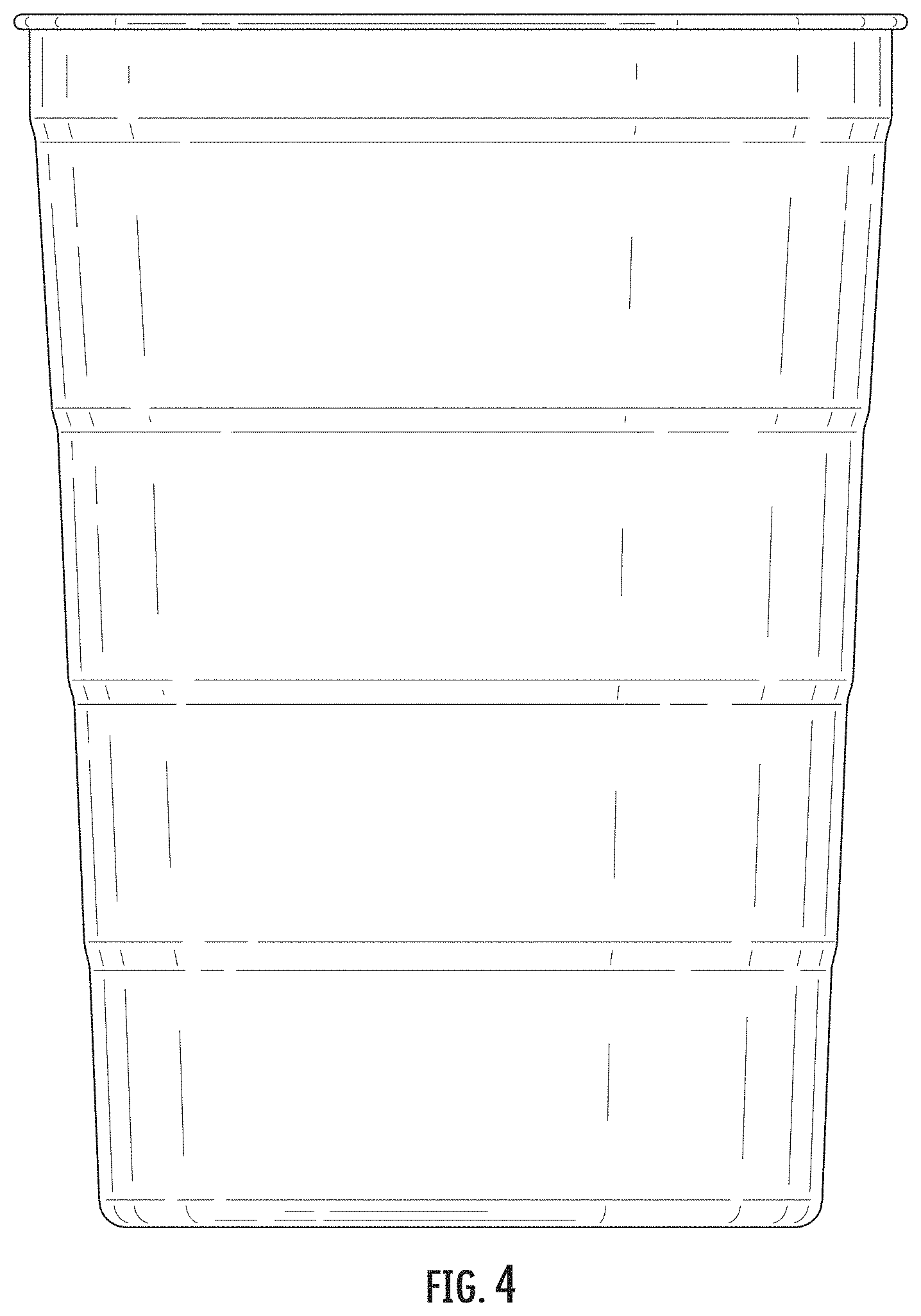 Patent USD1000211 Figure 4 – Thin metal cup