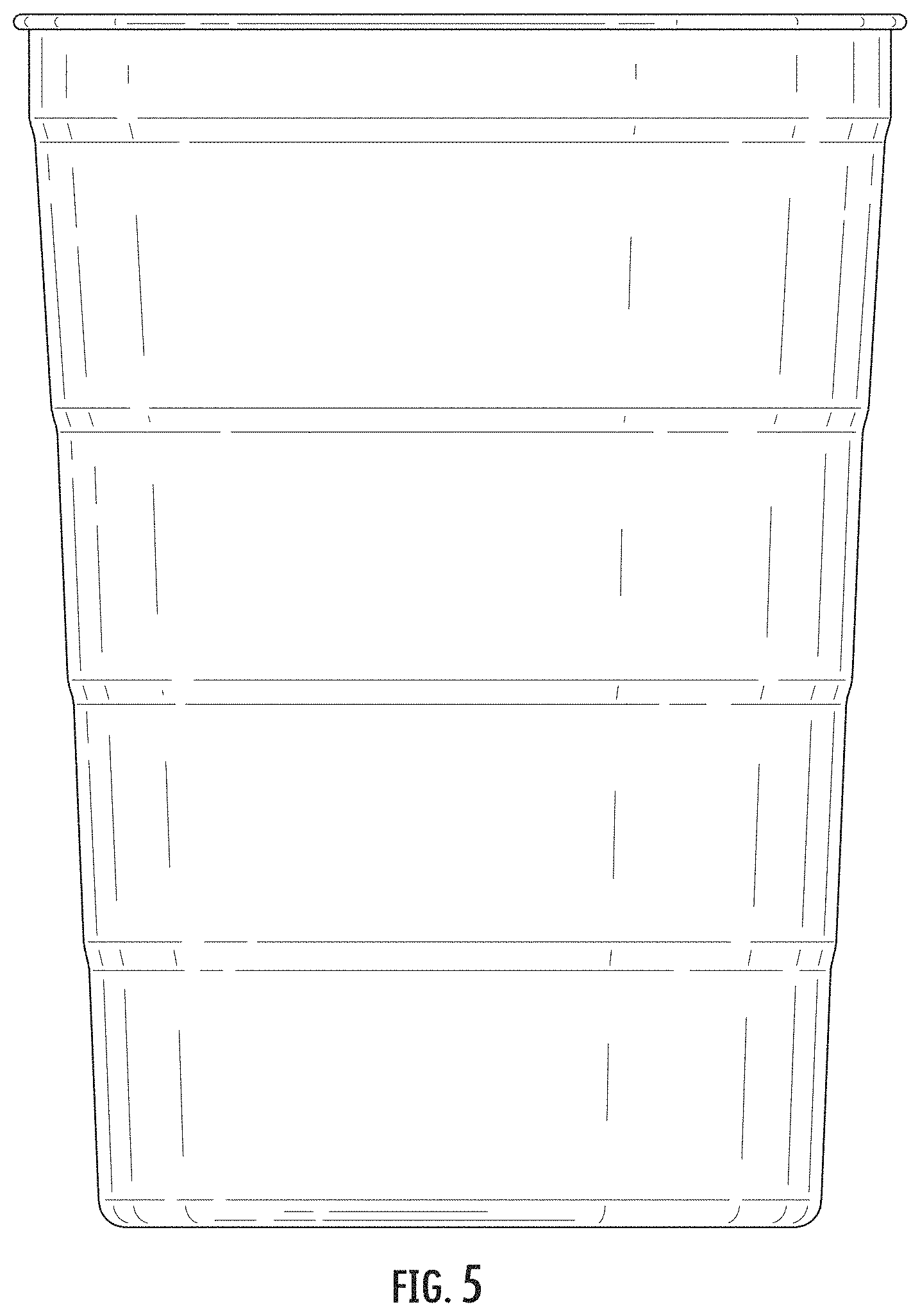 Patent USD1000211 Figure 5 – Thin metal cup