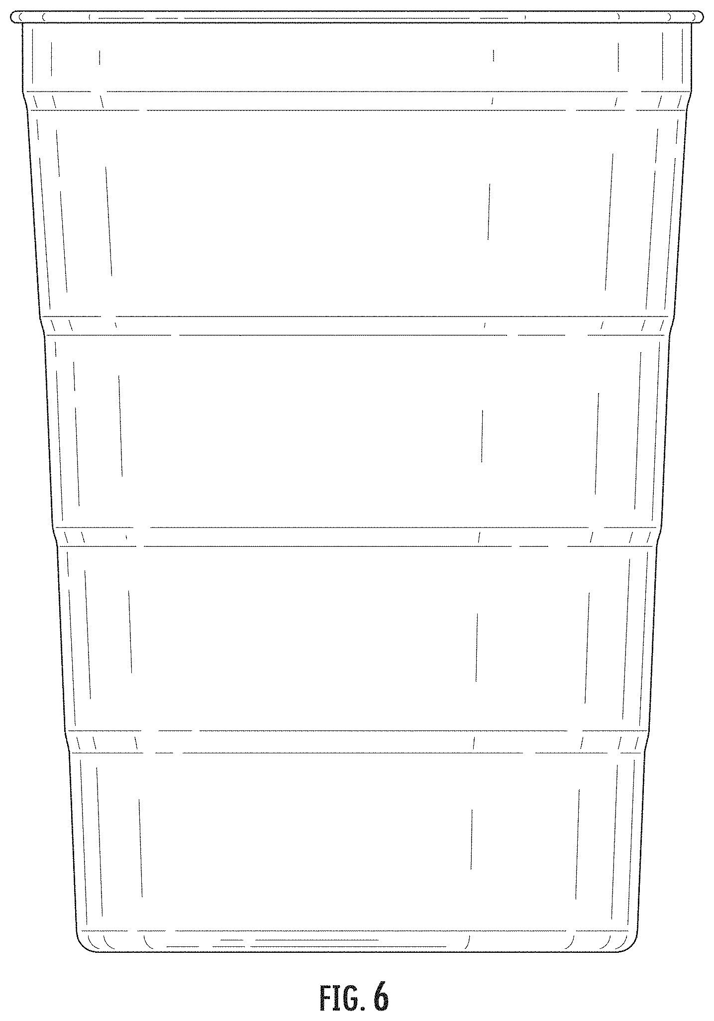 Patent USD1000211 Figure 6 – Thin metal cup