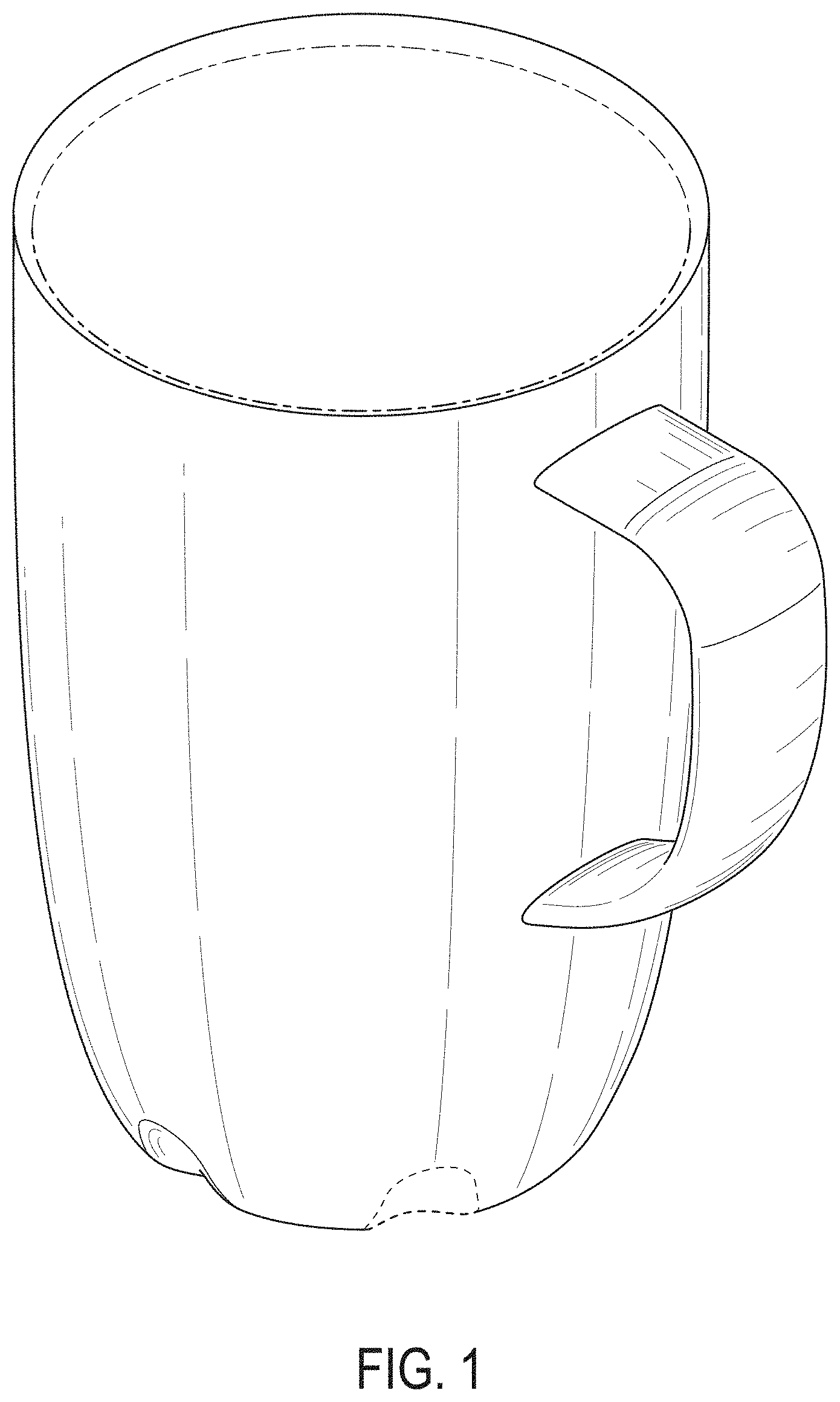 Patent USD1000212 Figure 1 – Mug